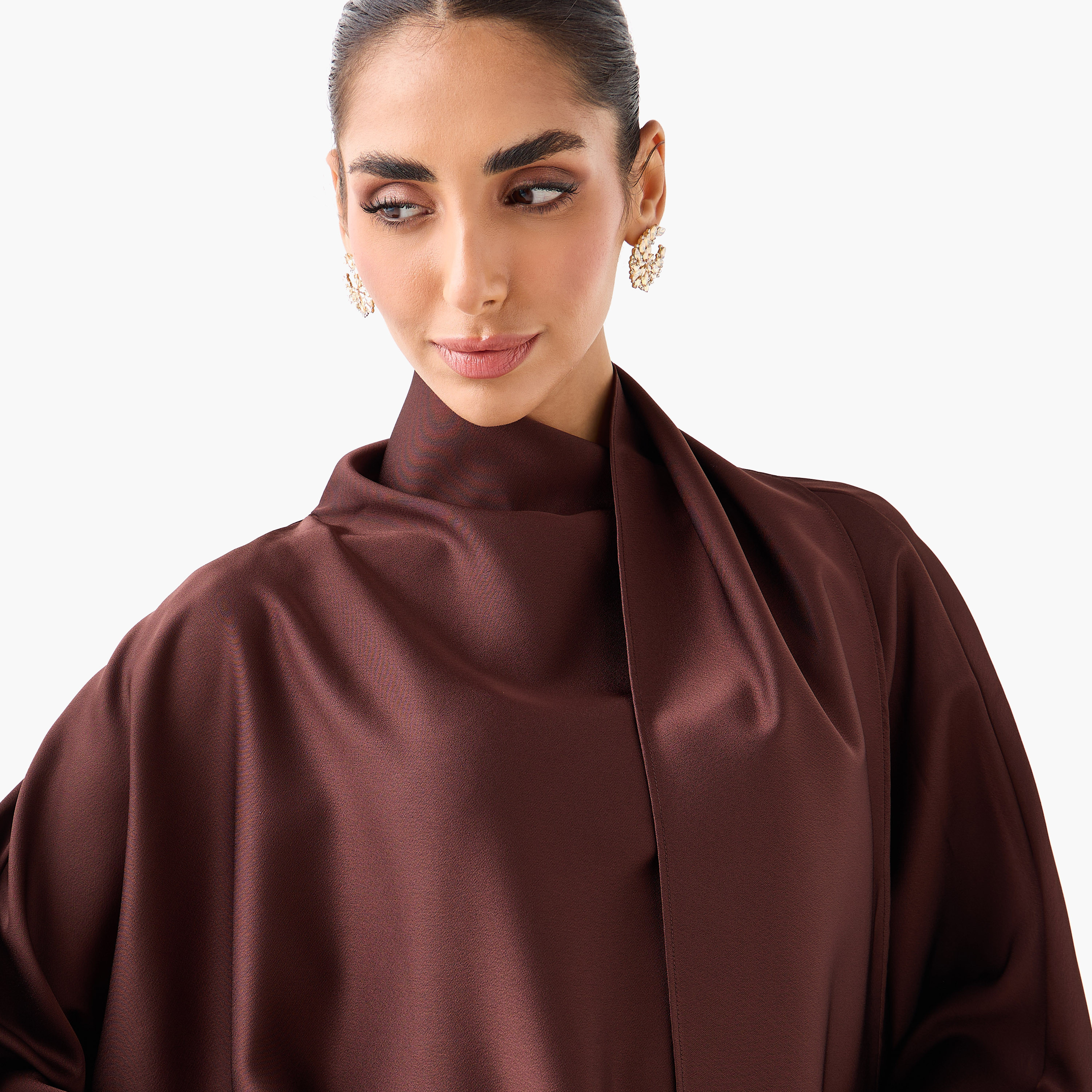 Iconic Scarf Draped Top with Long Sleeves-women-clothing-shirtsandblouses-blouses-image-7