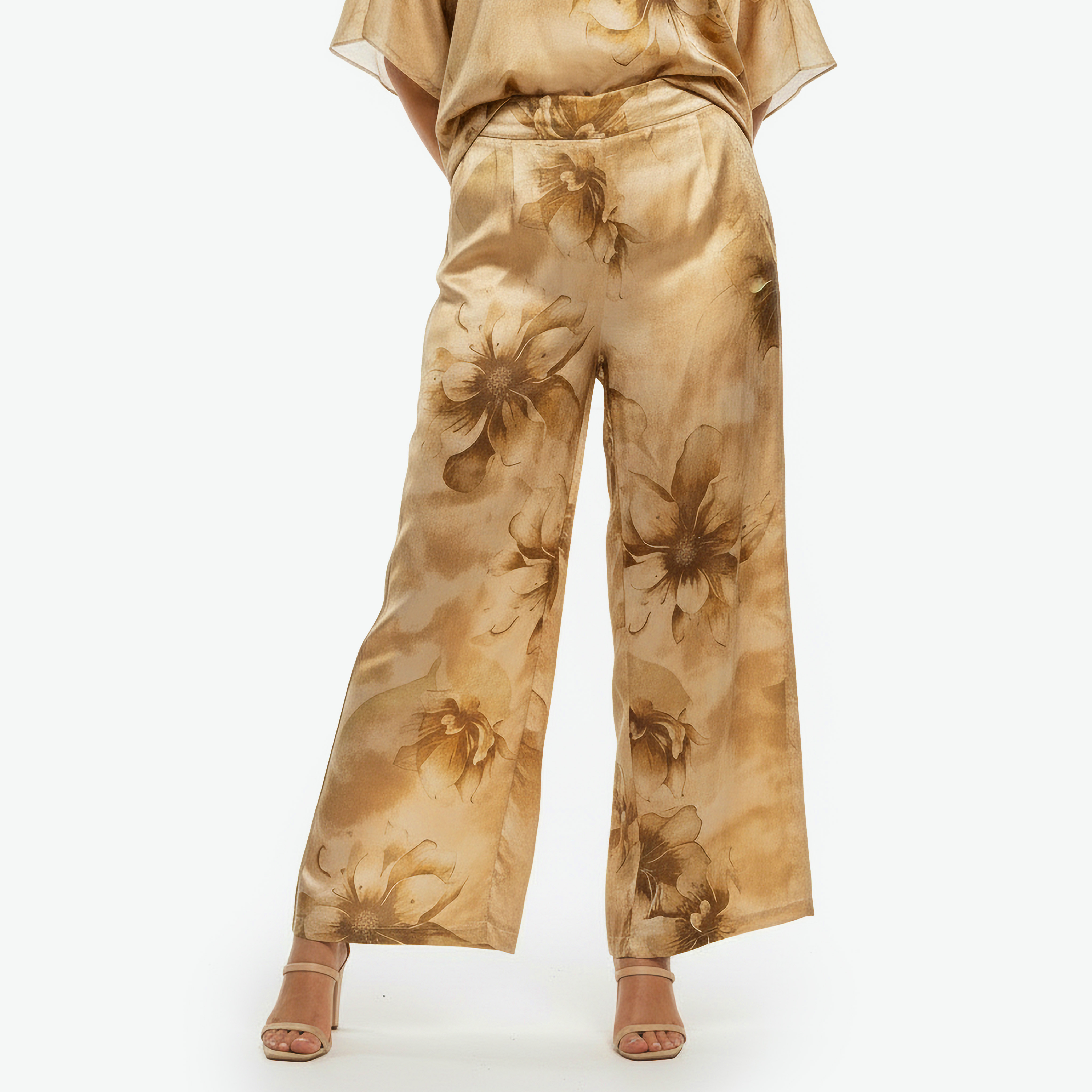 Iconic High Waist Floral Print Wide Leg Pants-women-clothing-bottoms-trousers-image-4