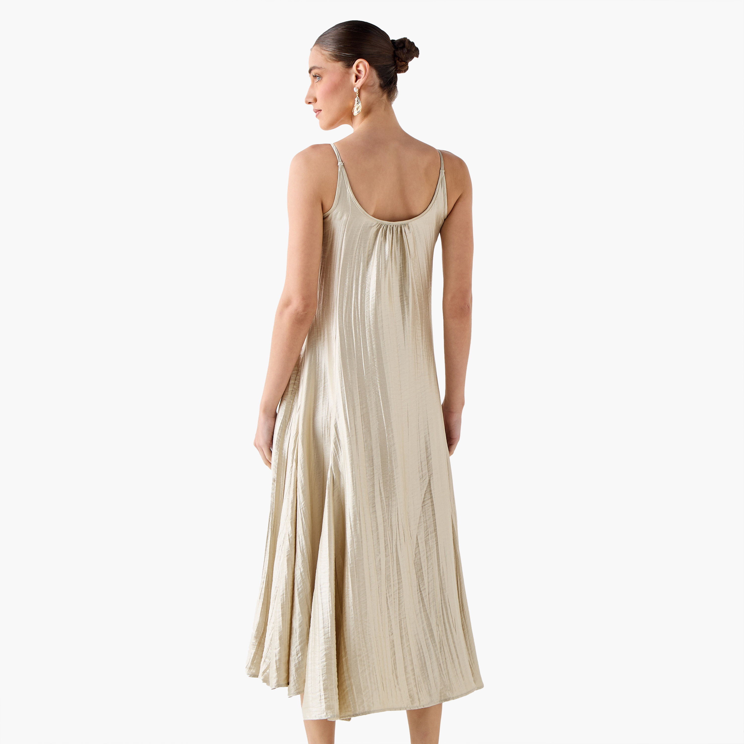 Iconic A-line Midi Dress with Spaghetti Straps-women-clothing-coordsets-image-5