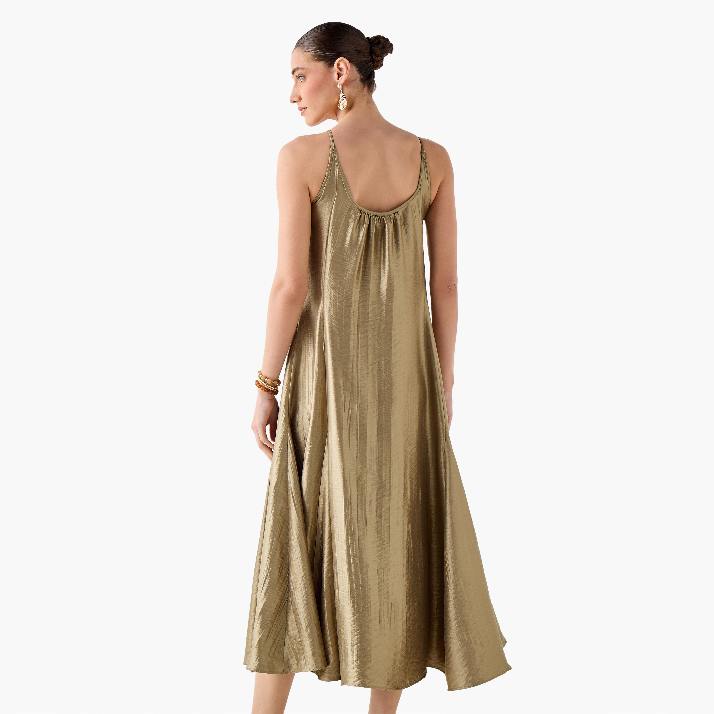 Iconic A-line Midi Dress with Spaghetti Straps-women-clothing-dresses-image-4