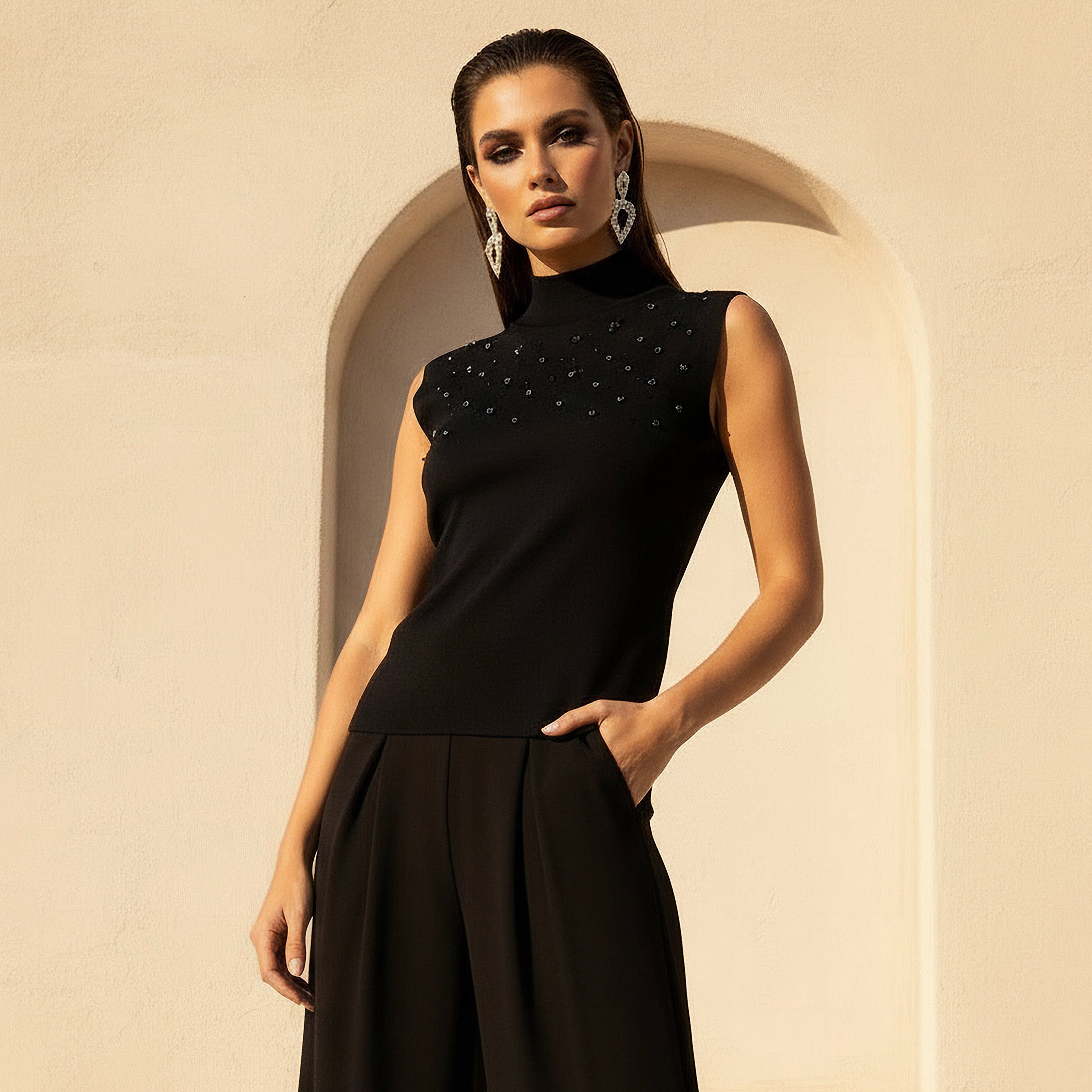 Iconic Sleeveless Top with Embellishment-women-clothing-shirtsandblouses-blouses-image-1