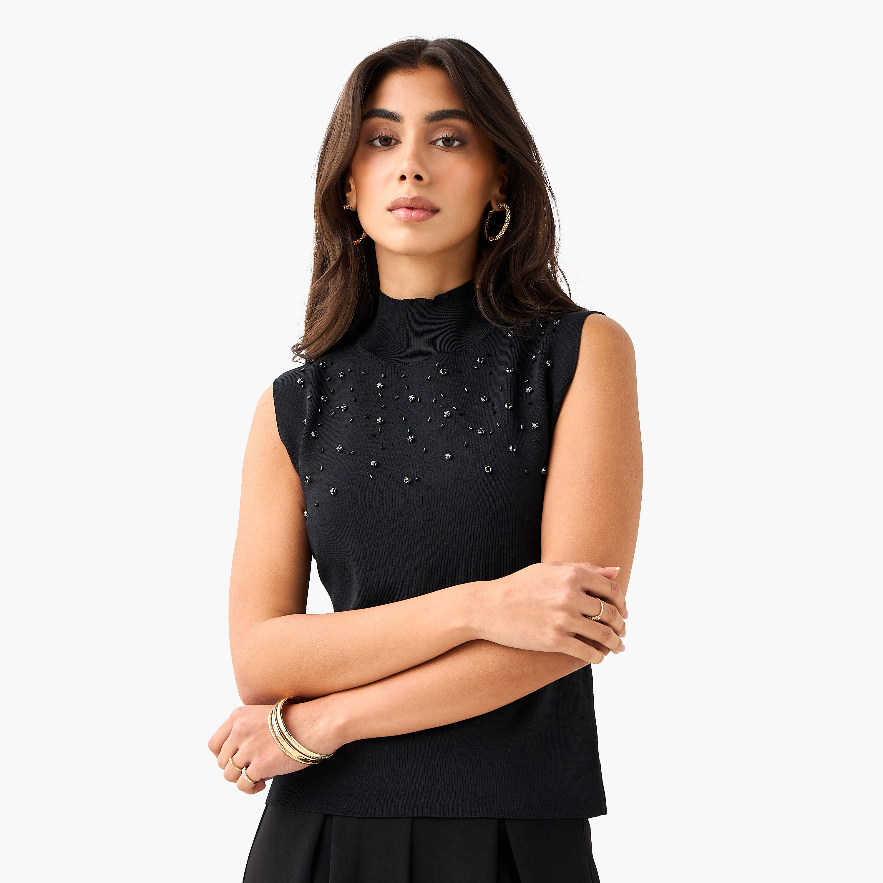 Iconic Sleeveless Top with Embellishment-women-clothing-shirtsandblouses-blouses-image-3