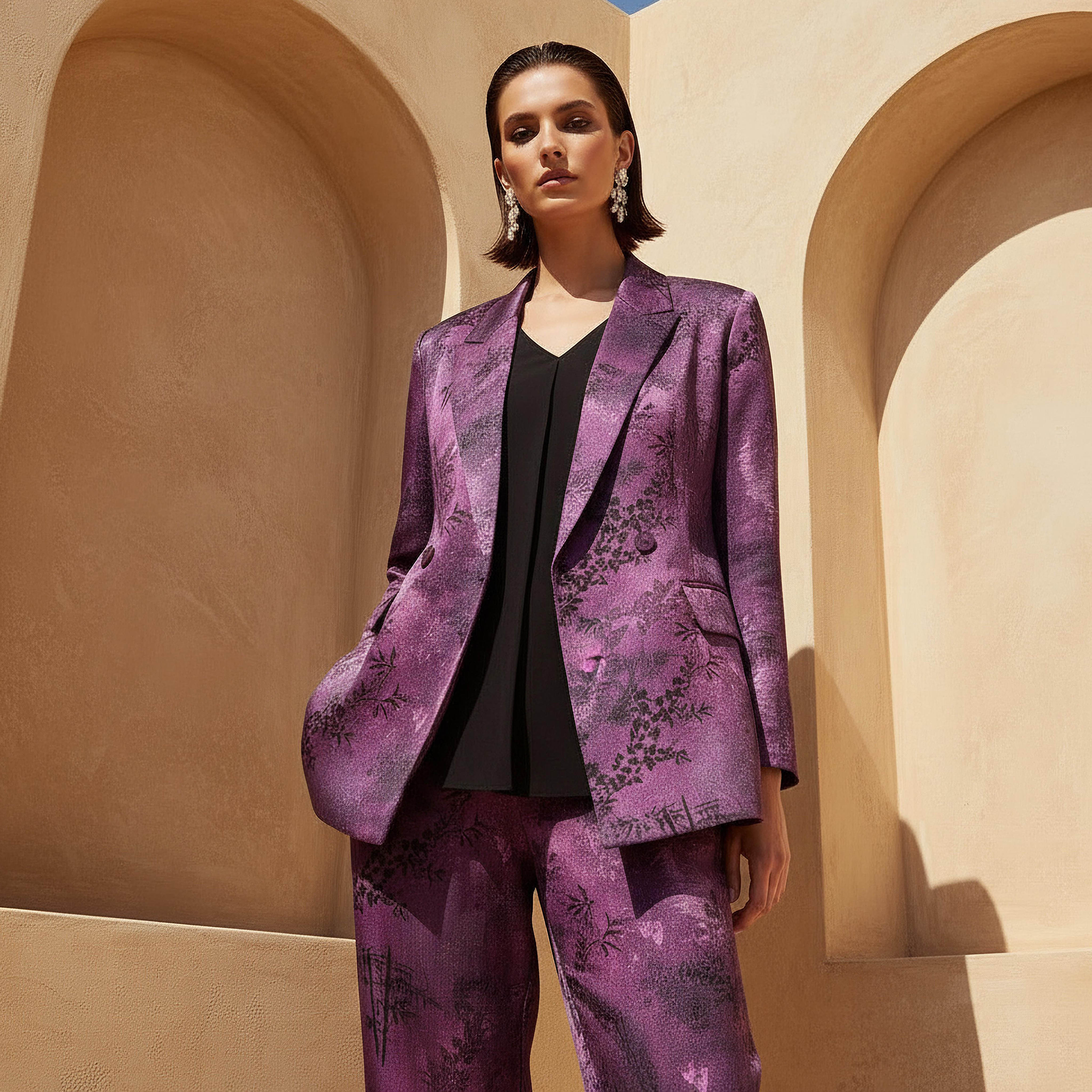 بليزر بطبعات زهرية من آيكونيك-women-clothing-coatsandjackets-blazers-image-7