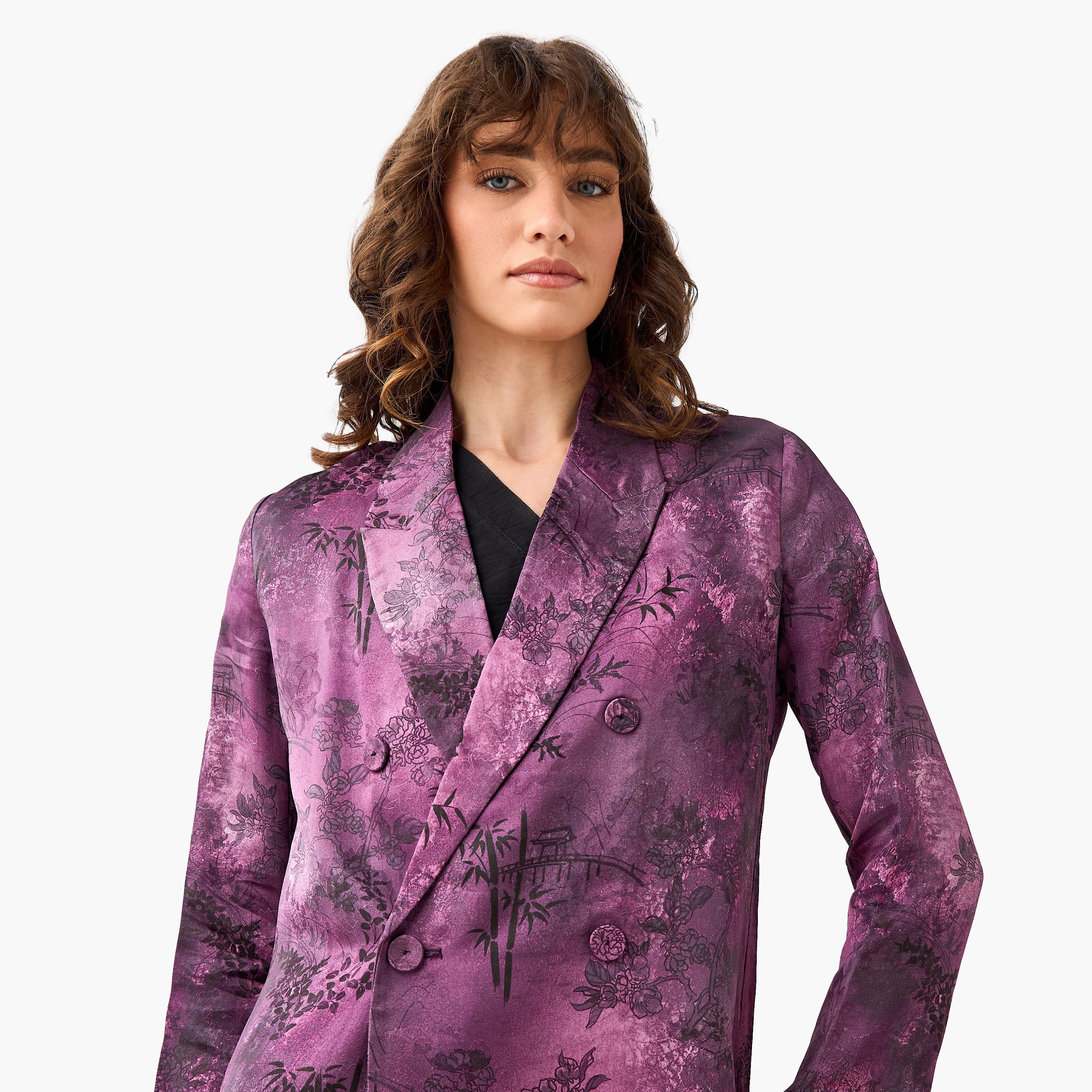 بليزر بطبعات زهرية من آيكونيك-women-clothing-coatsandjackets-blazers-image-1