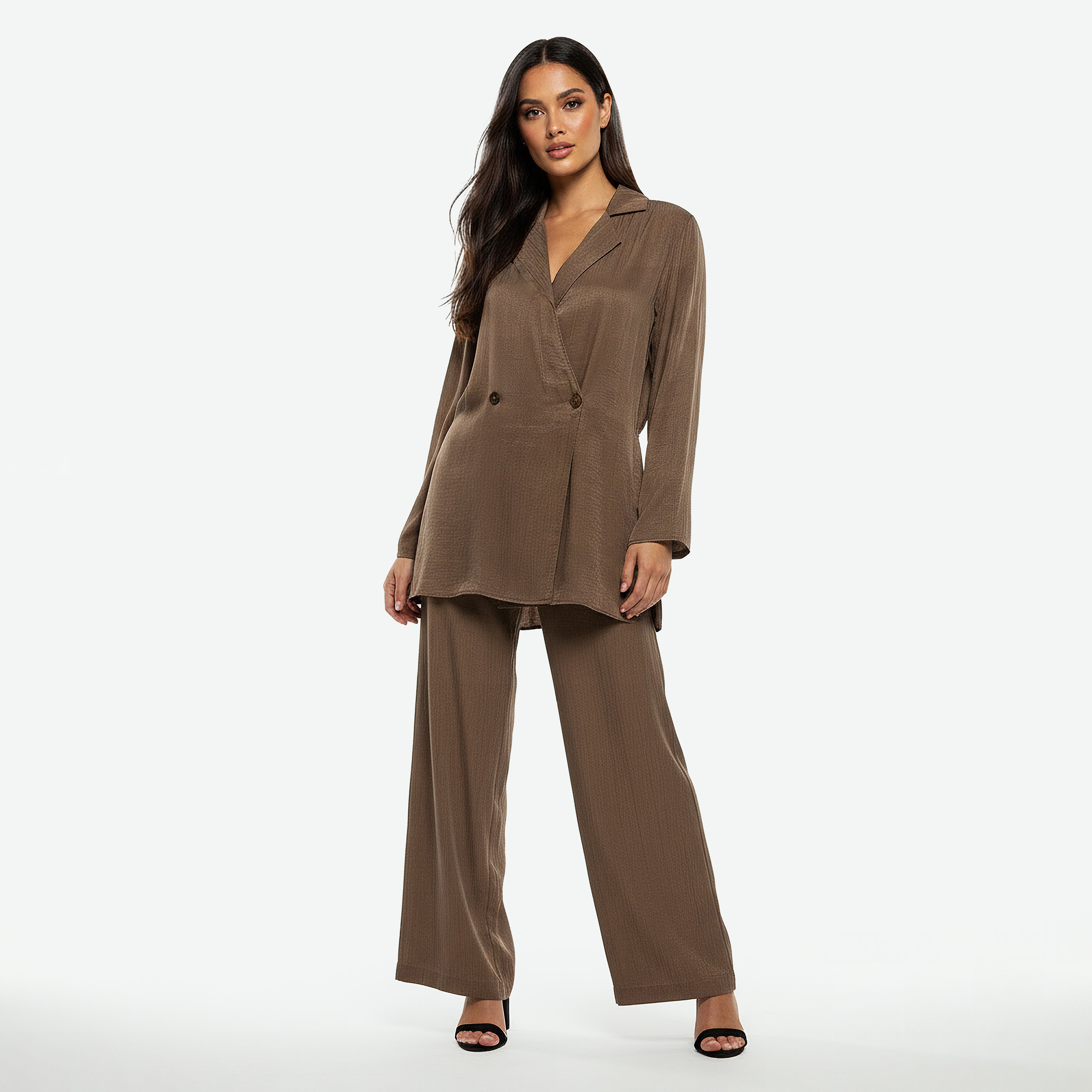 بلوزة ملفوفة بياقة مطوية من آيكونيك-women-clothing-shirtsandblouses-blouses-image-5