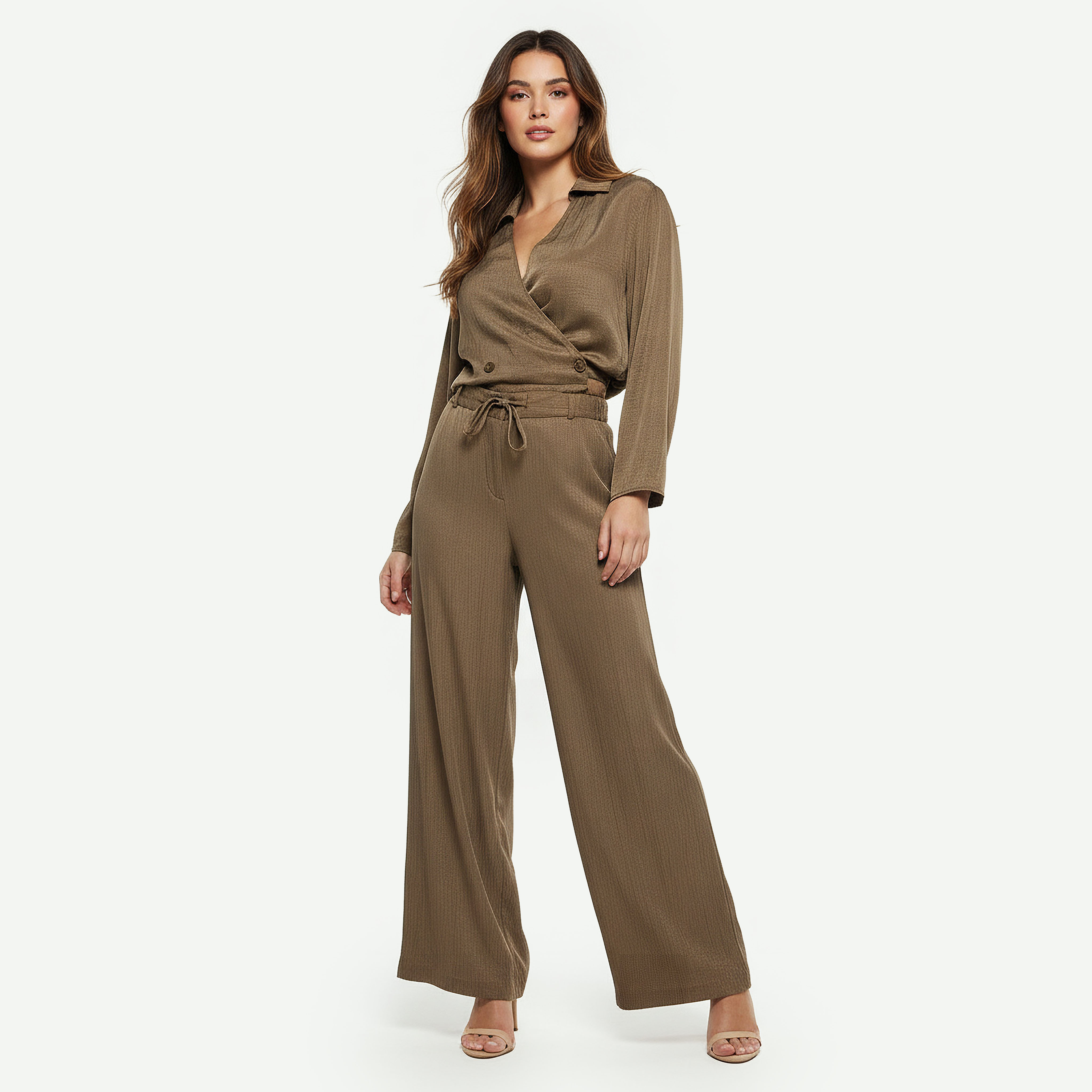 بنطلون بارز الملمس بقصة مستقيمة من آيكونيك-women-clothing-bottoms-trousers-image-5