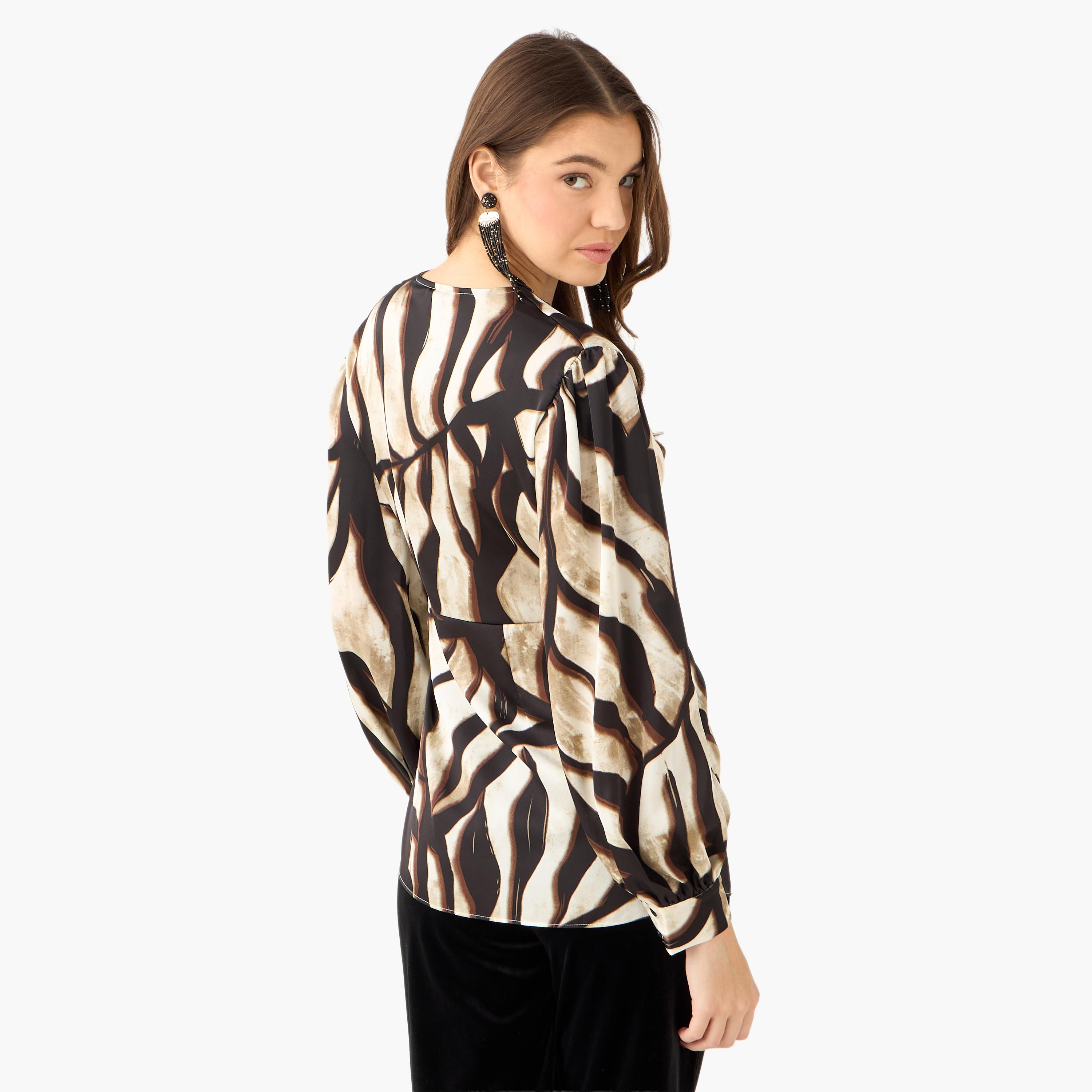 Iconic Wrap Top with Print-women-clothing-shirtsandblouses-blouses-image-4