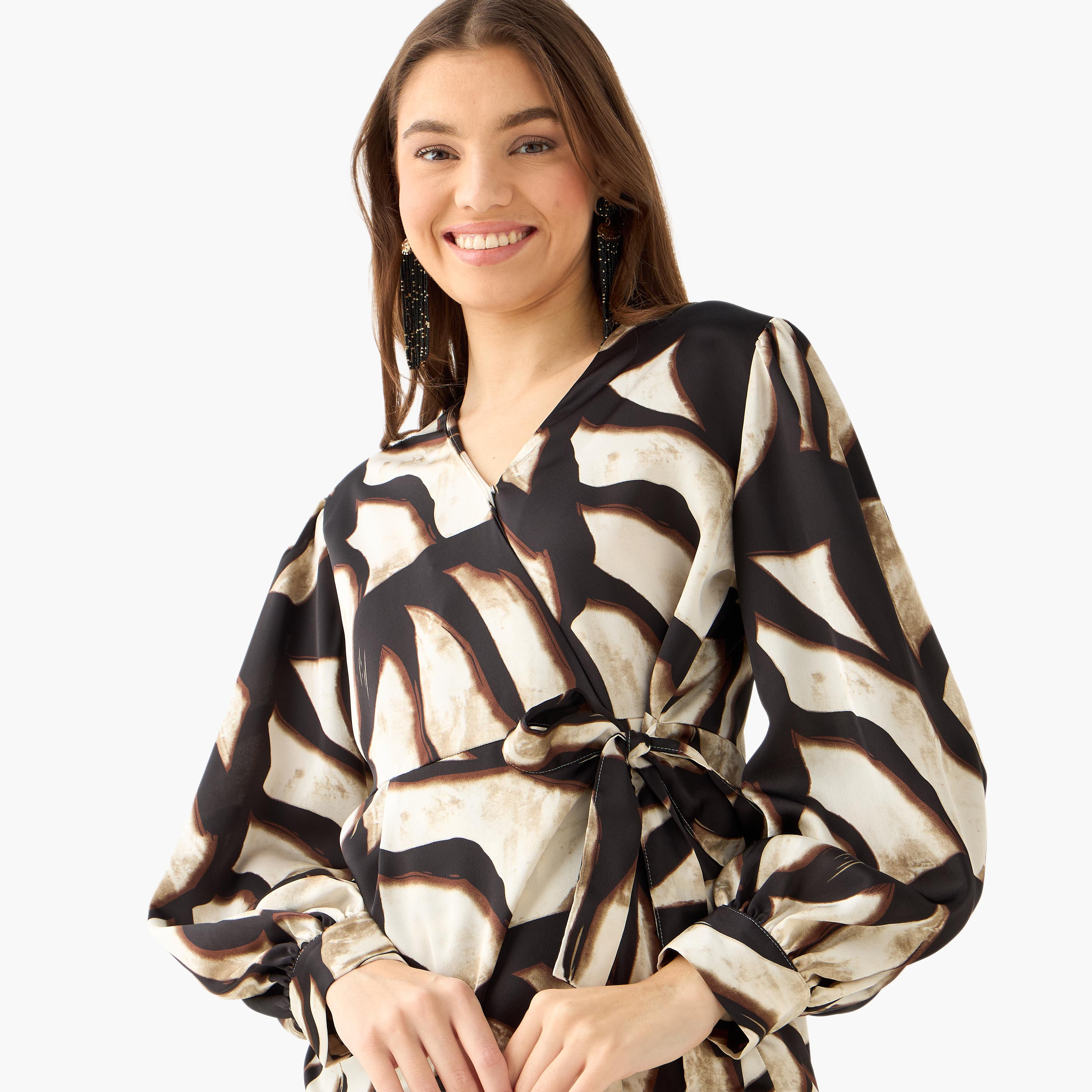Iconic Wrap Top with Print-women-clothing-shirtsandblouses-blouses-image-5