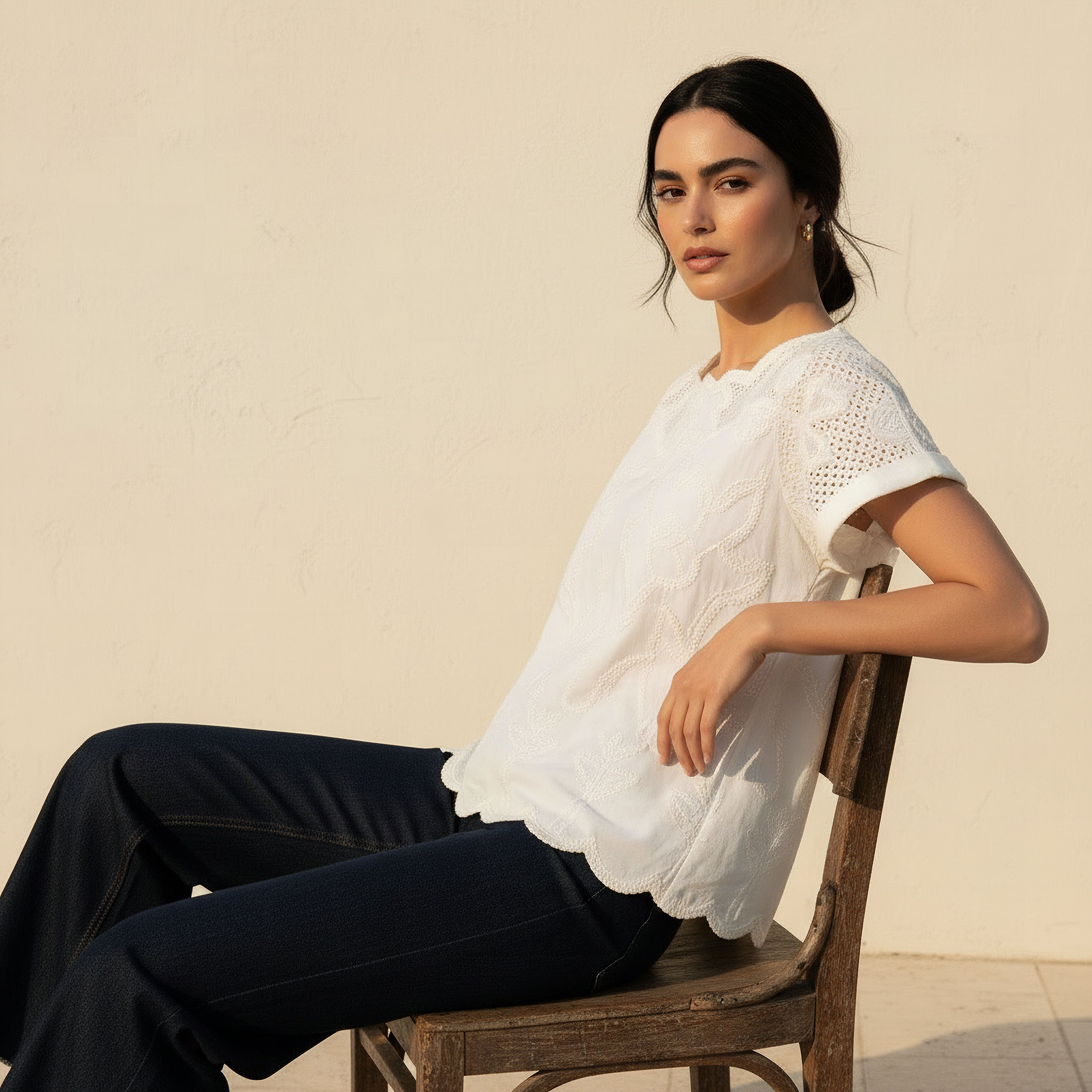 Iconic Top with Floral Embroidery-women-clothing-shirtsandblouses-blouses-image-1