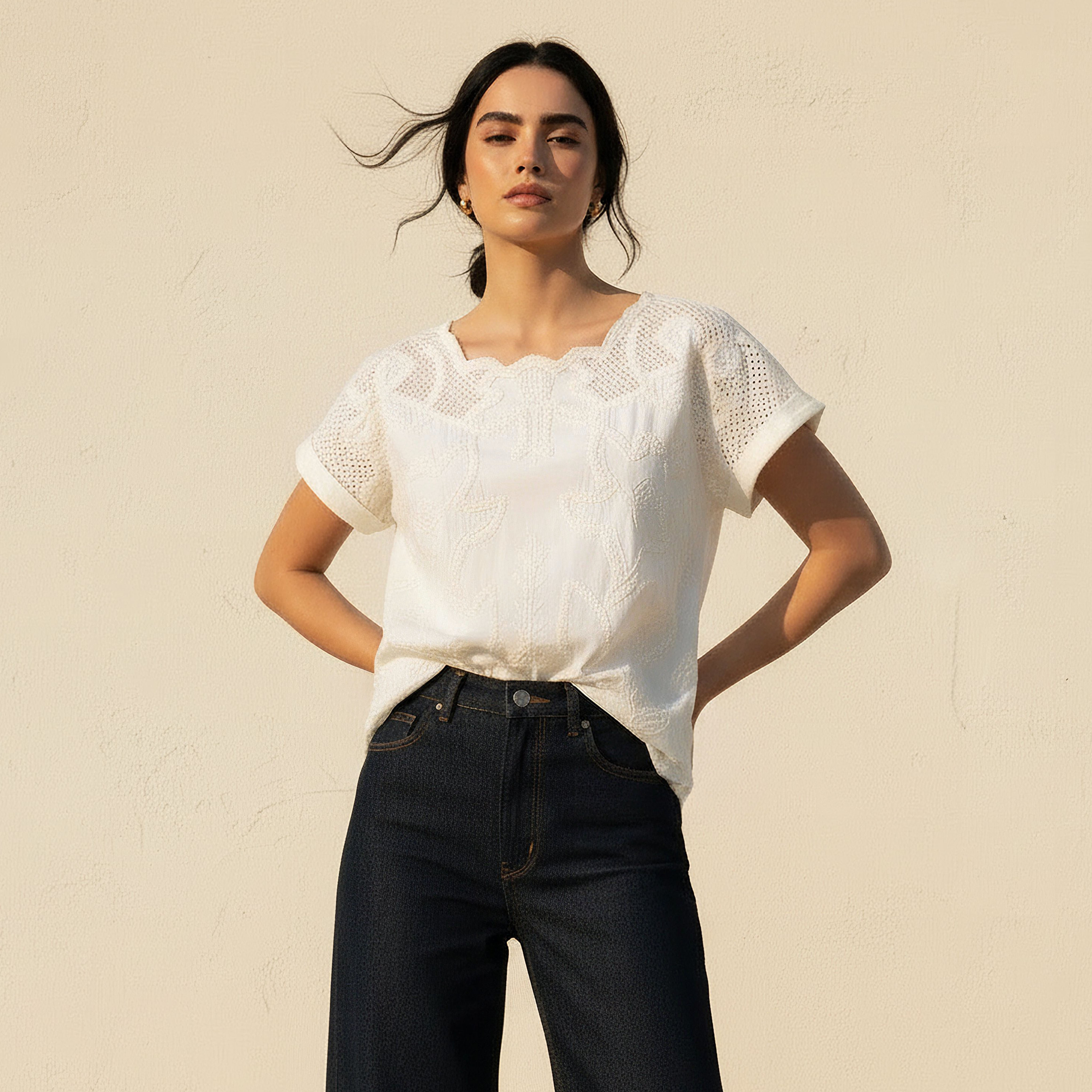 Iconic Top with Floral Embroidery-women-clothing-shirtsandblouses-blouses-image-6