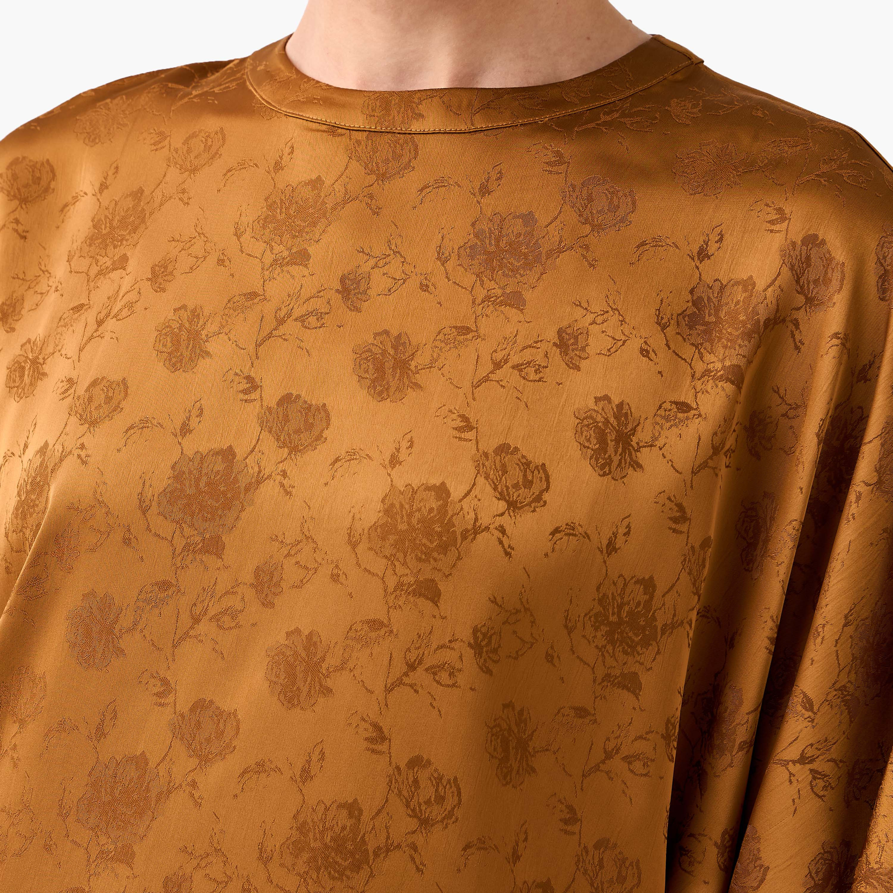 Iconic Jacquard Asymmetric Top with Floral Print-women-clothing-coordsets-image-2
