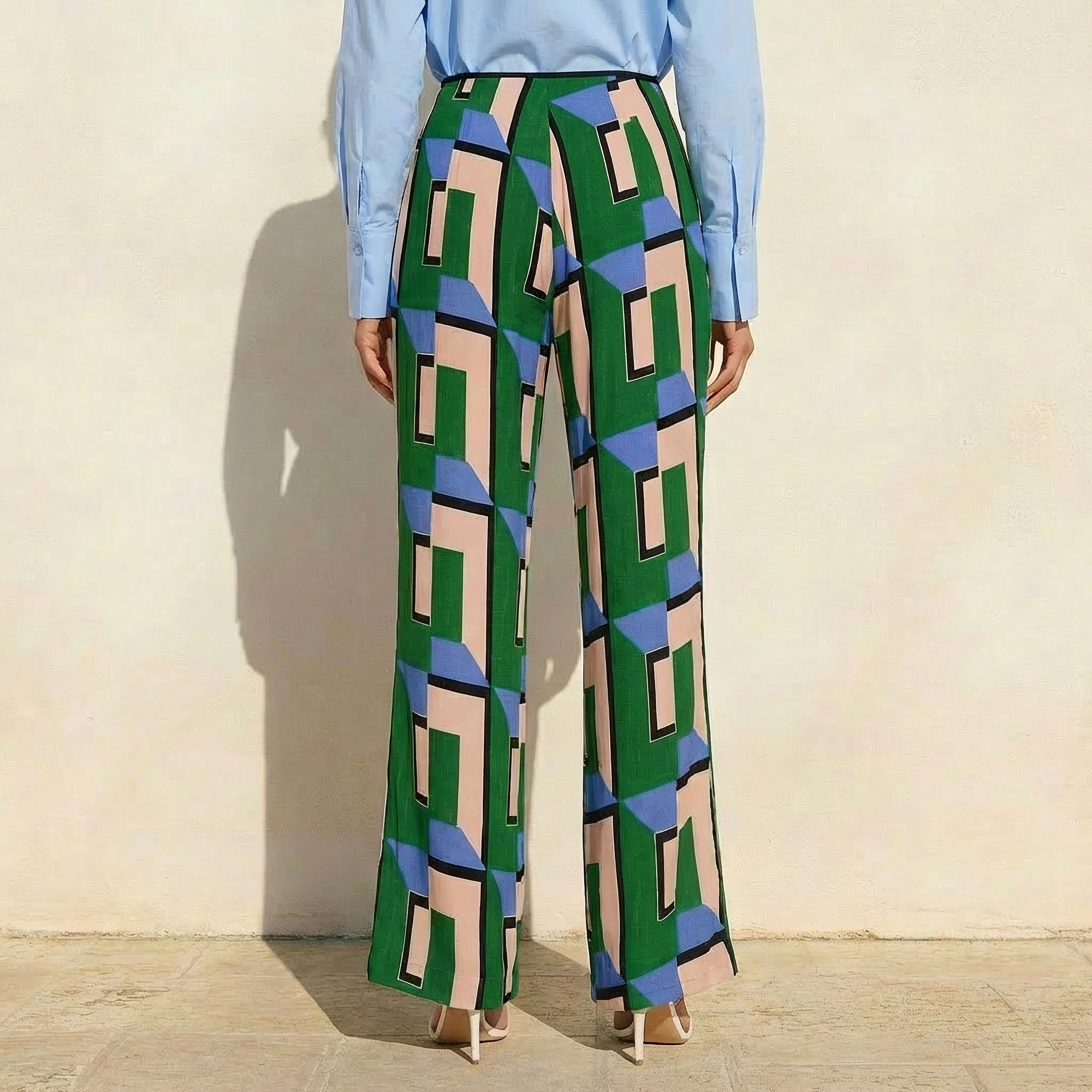 Iconic High Waist Geometric Print Viscose Wide Leg Pants-women-clothing-bottoms-trousers-image-4
