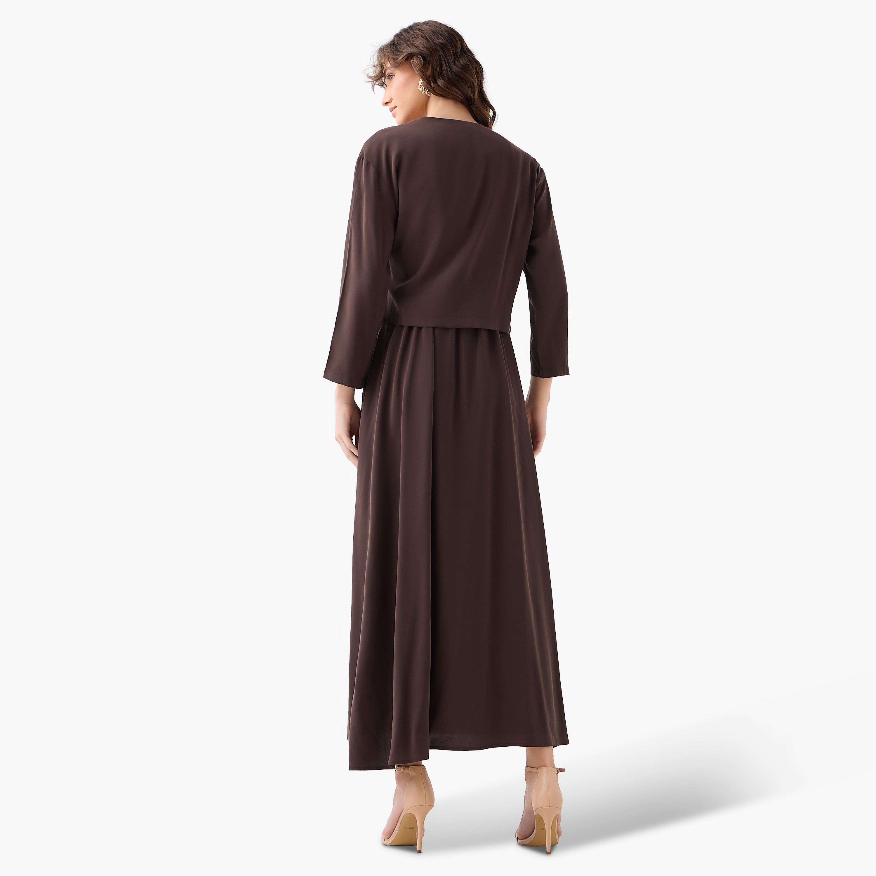 Iconic Layered Maxi Wrap Dress with Button Detail-women-clothing-dresses-image-6