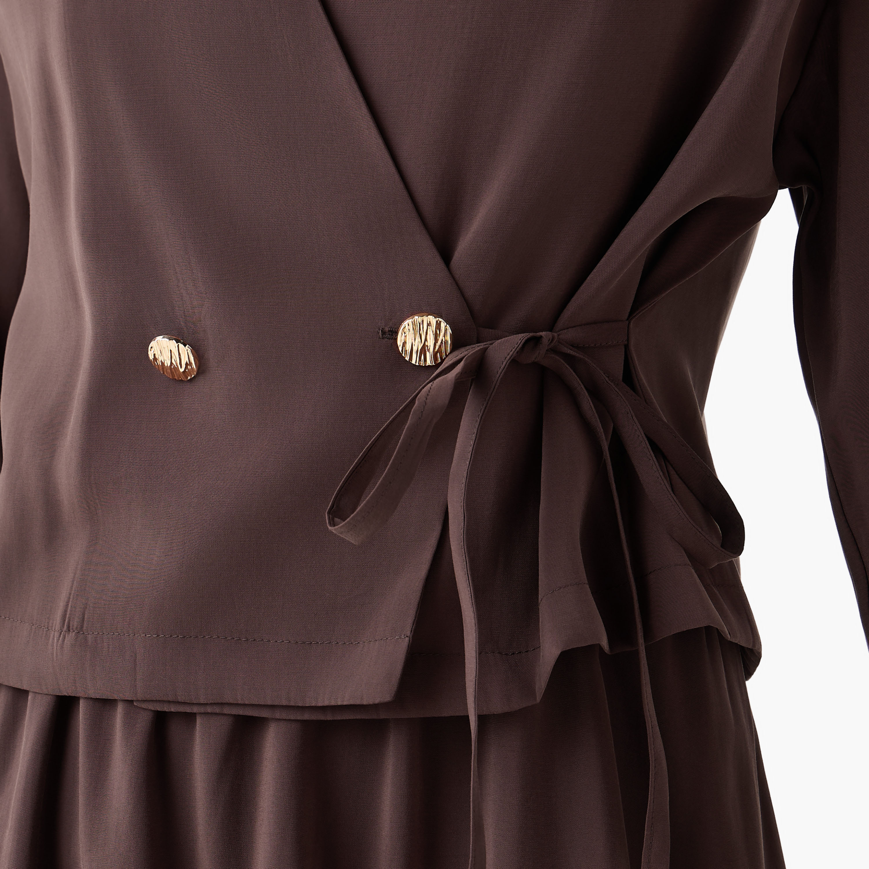 Iconic Layered Maxi Wrap Dress with Button Detail-women-clothing-dresses-image-8