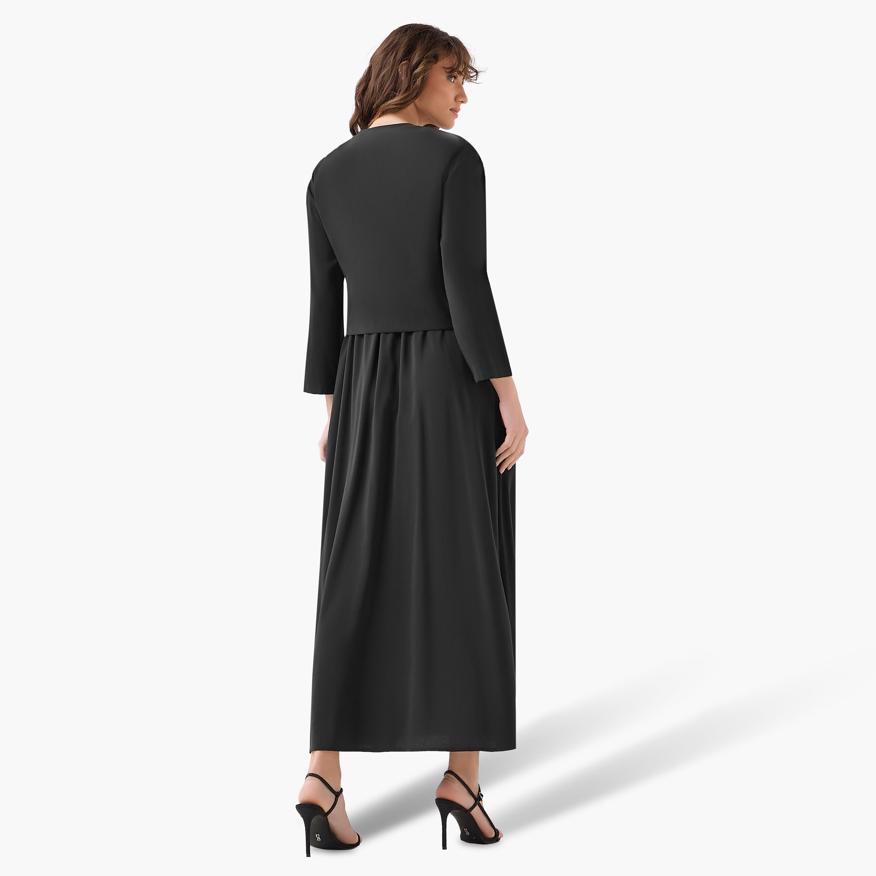 Iconic Layered Maxi Wrap Dress with Button Detail-women-clothing-dresses-image-6