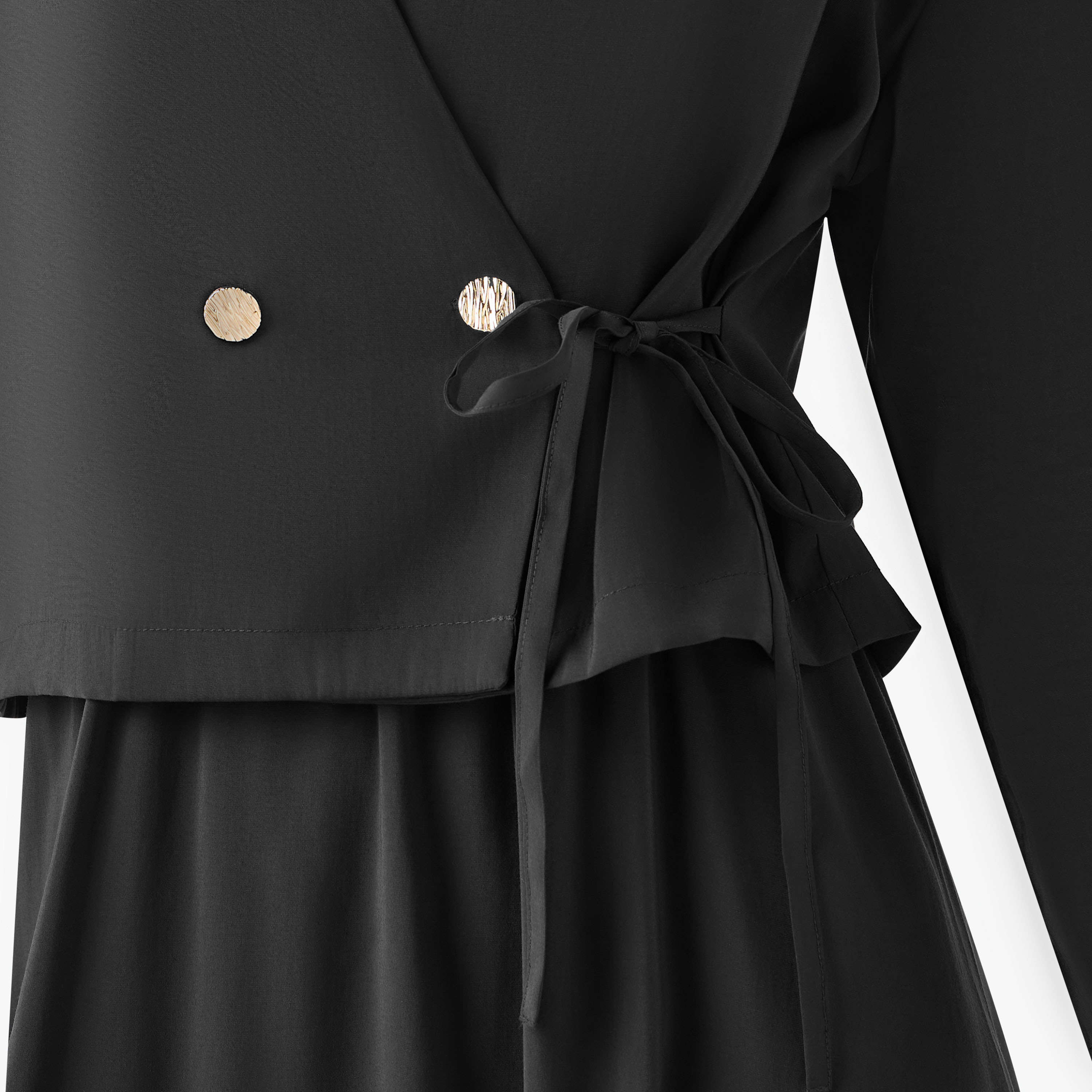 Iconic Layered Maxi Wrap Dress with Button Detail-women-clothing-dresses-image-8
