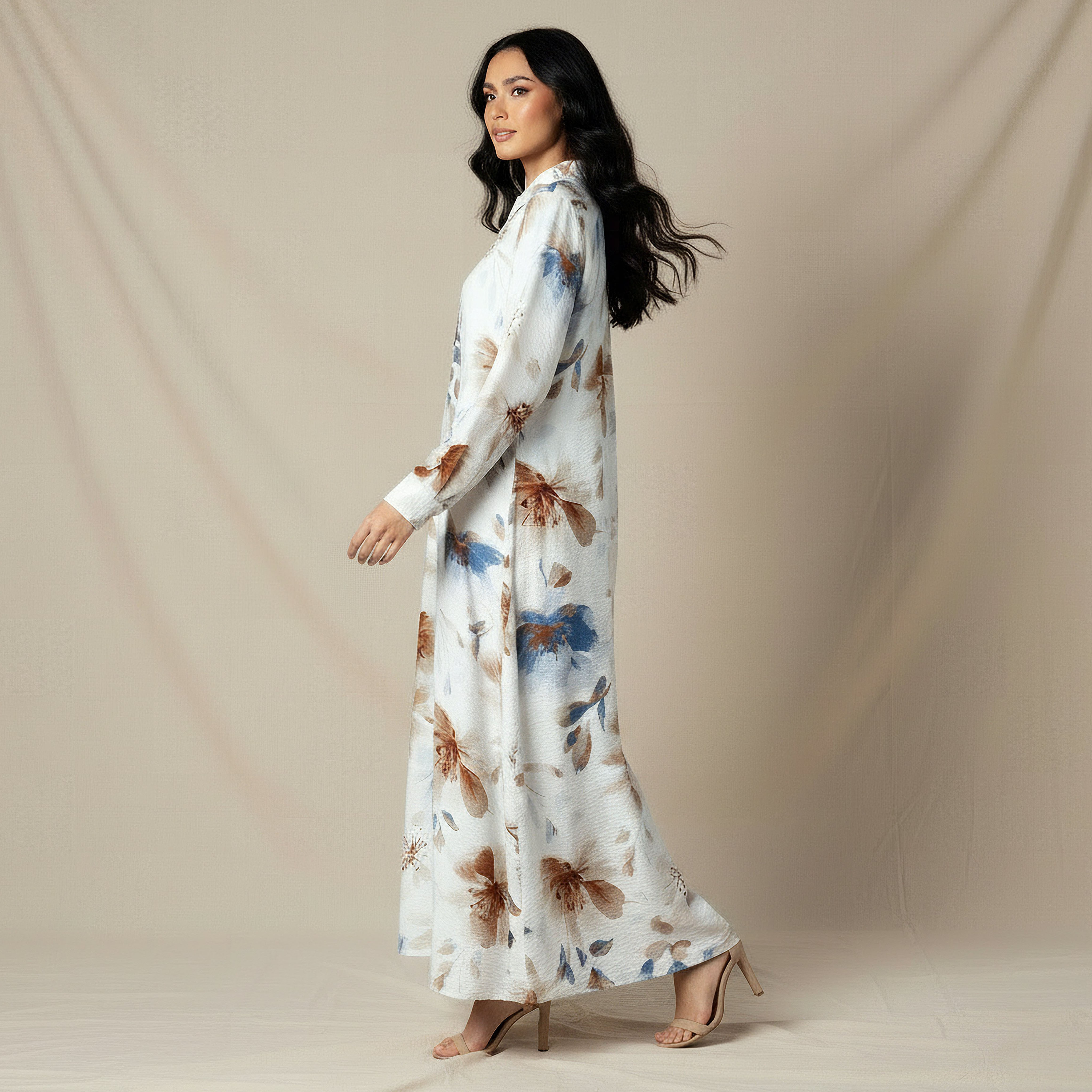 Iconic Trapeze Midi Dress with Floral Print-women-clothing-dresses-image-2