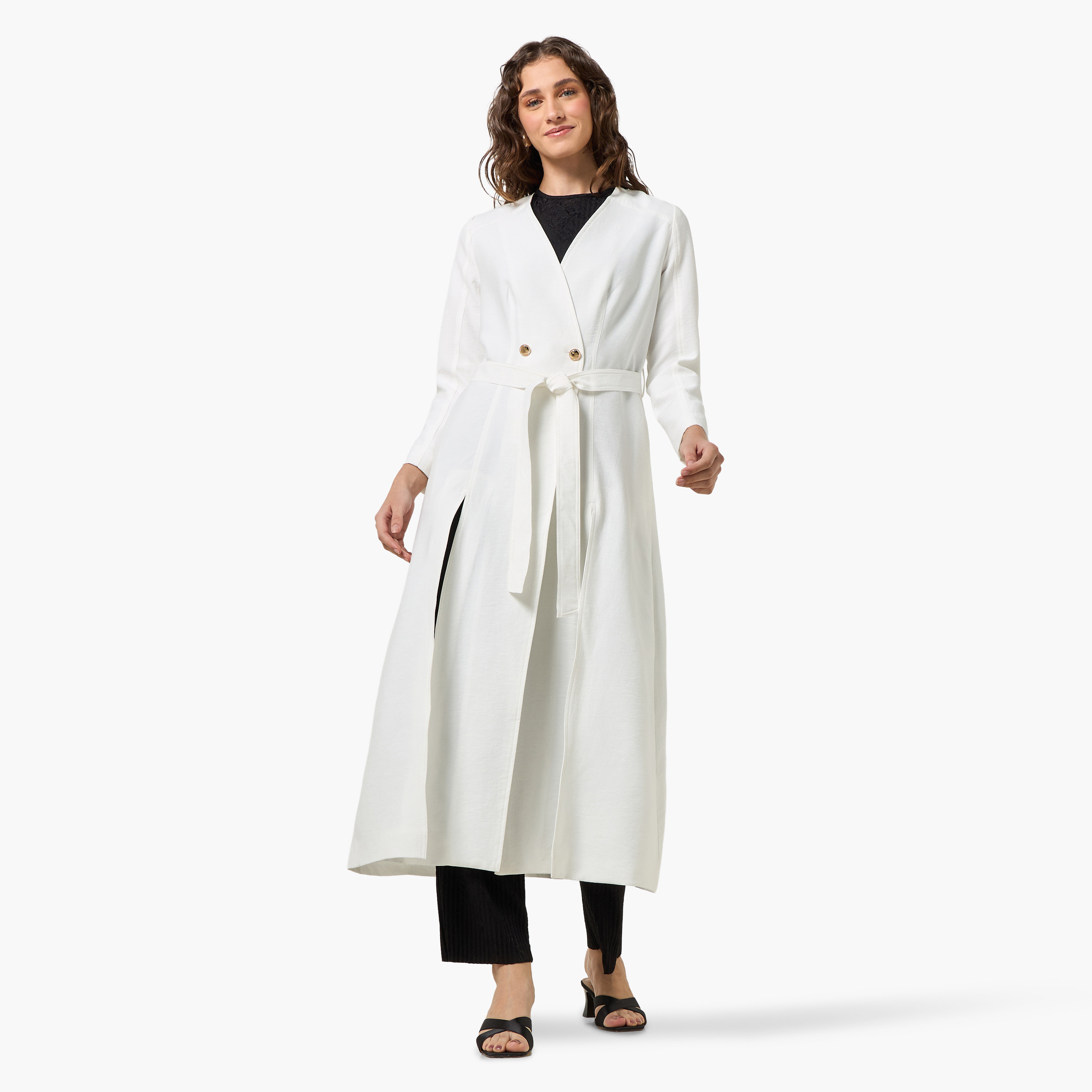 Iconic Longline Linen Blend Duster Jacket with Belt-women-winterwear-coatsandjackets-jackets-image-4