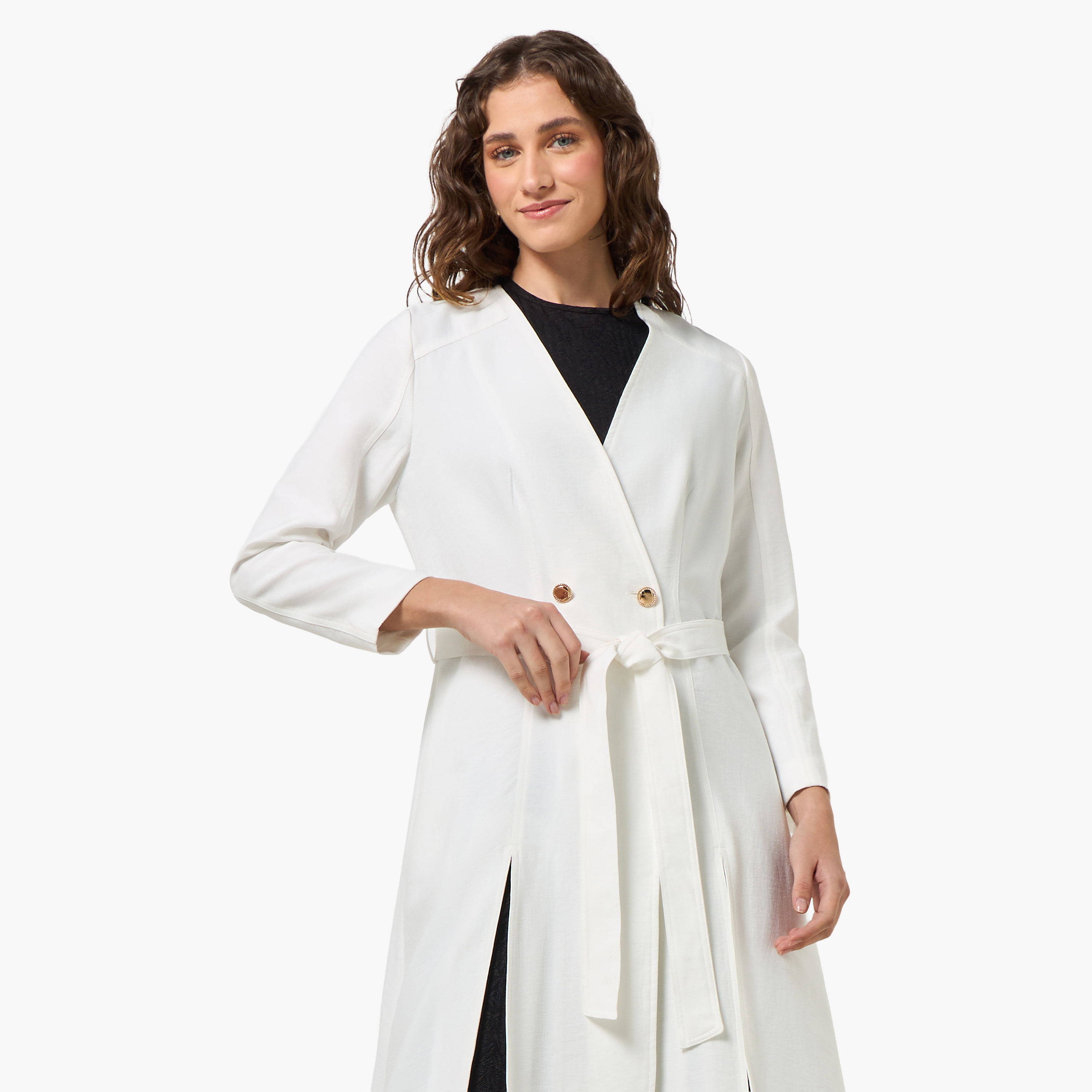 Iconic Longline Linen Blend Duster Jacket with Belt-women-winterwear-coatsandjackets-jackets-image-8