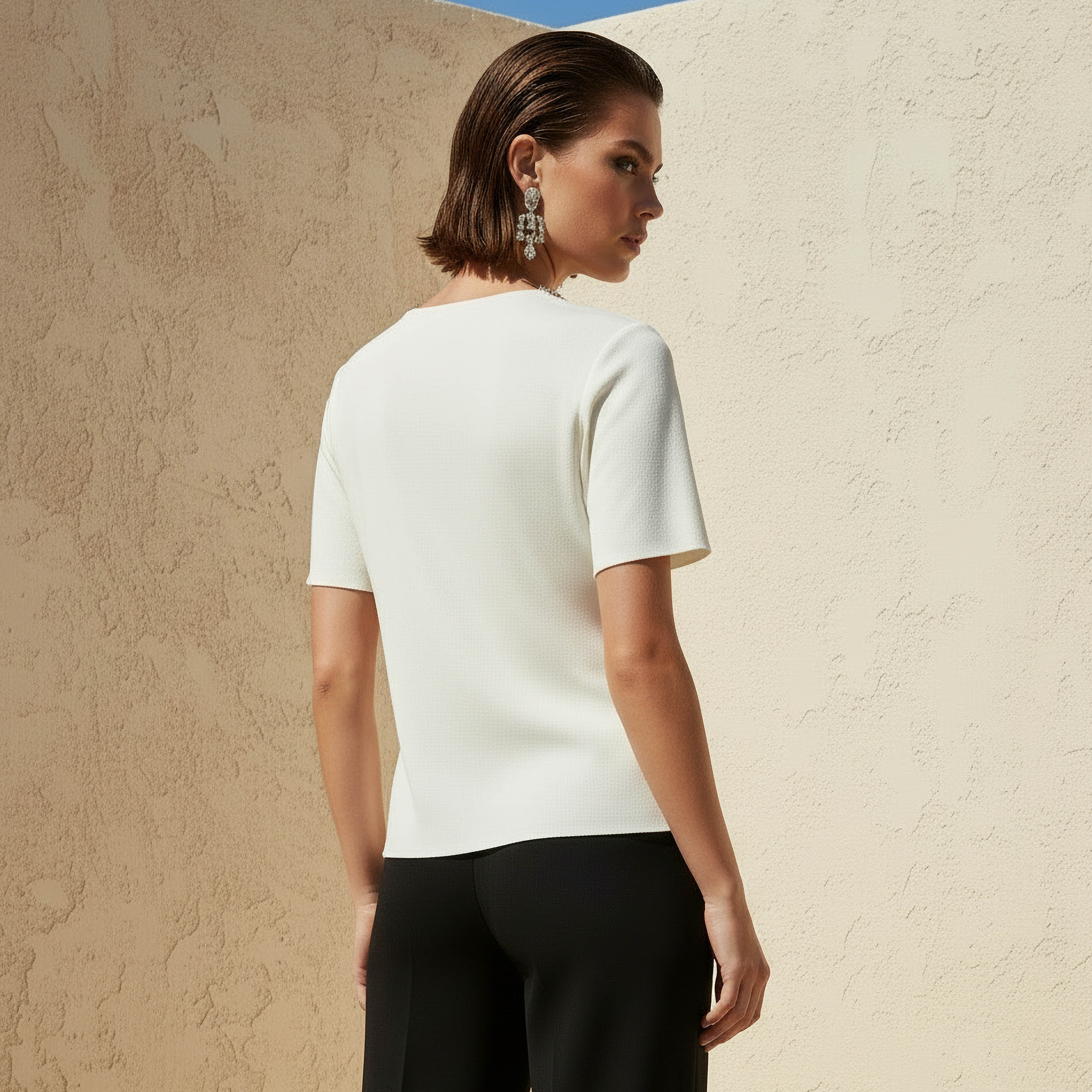 Iconic Regular Fit Peplum Top with Embellished Detail-women-clothing-coordsets-image-5