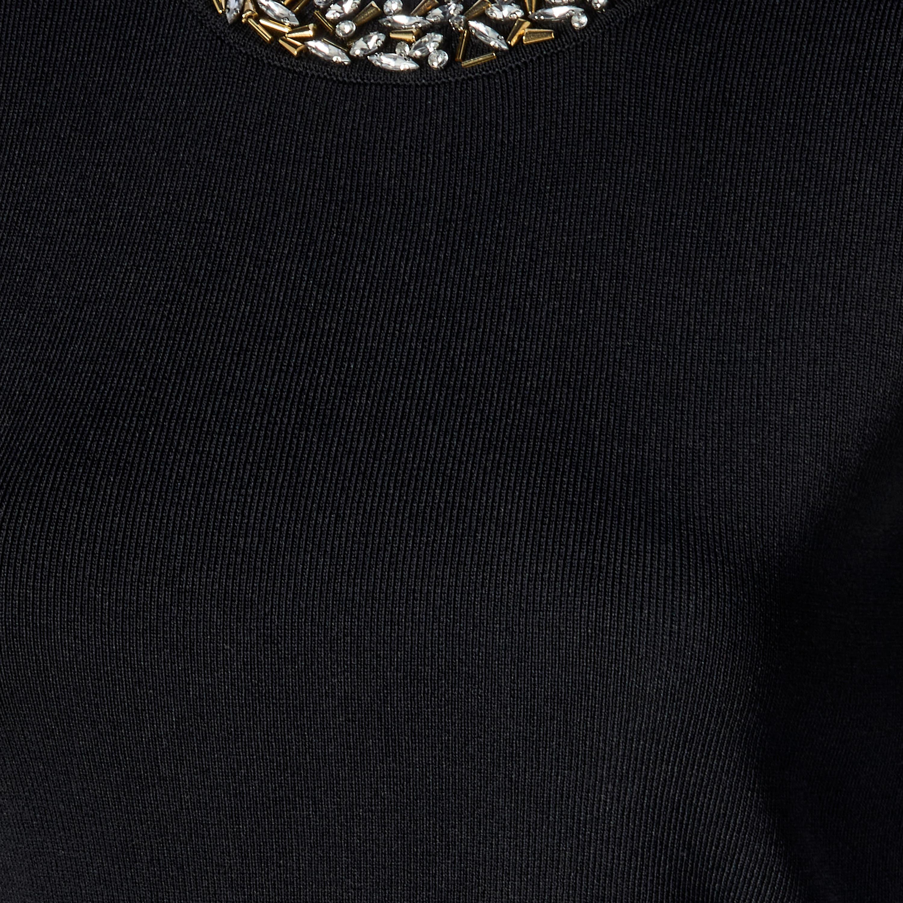 Iconic Regular Fit Peplum Top with Embellished Detail-women-clothing-coordsets-image-3