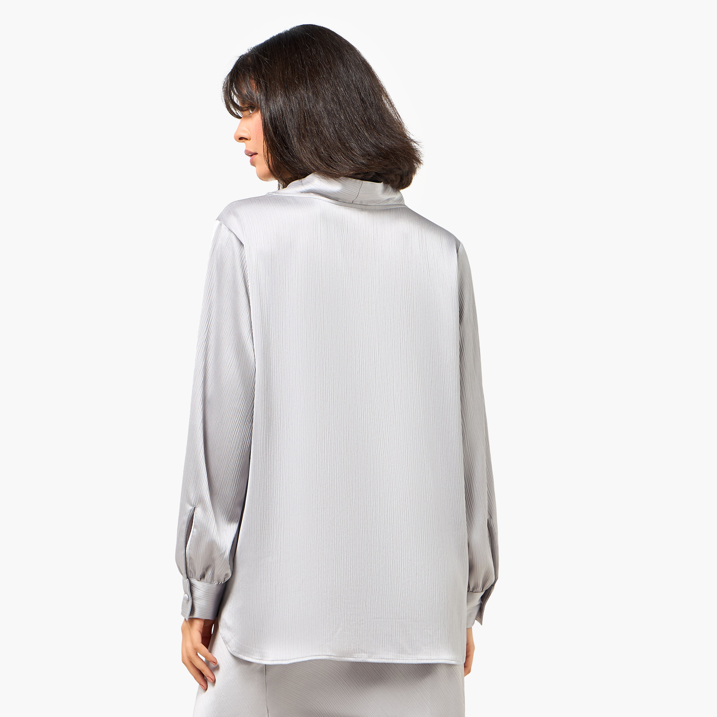 Iconic Satin Cowl Neck Top with Long Sleeves-women-clothing-coordsets-image-6