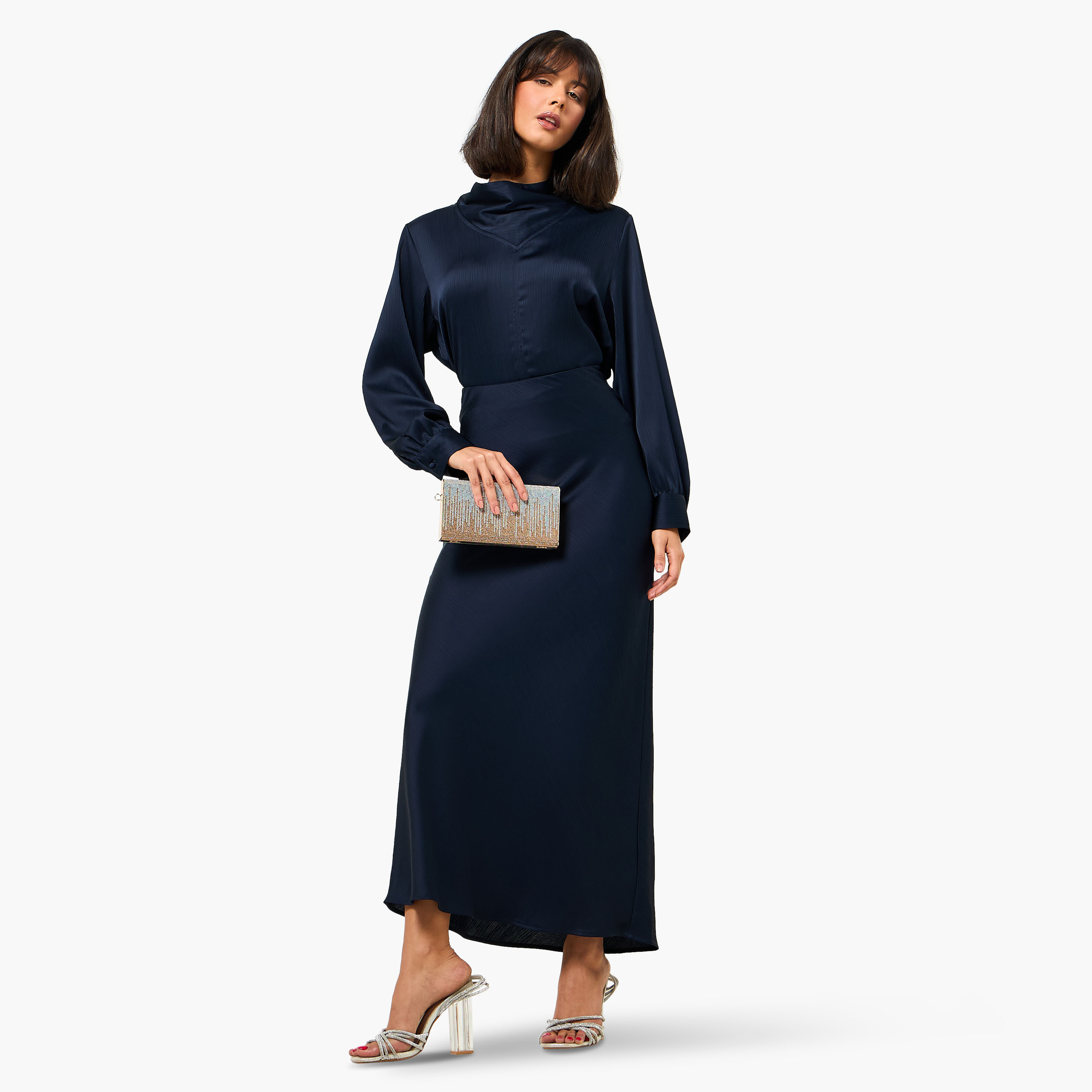 Iconic Satin Cowl Neck Top with Long Sleeves-women-clothing-coordsets-image-6