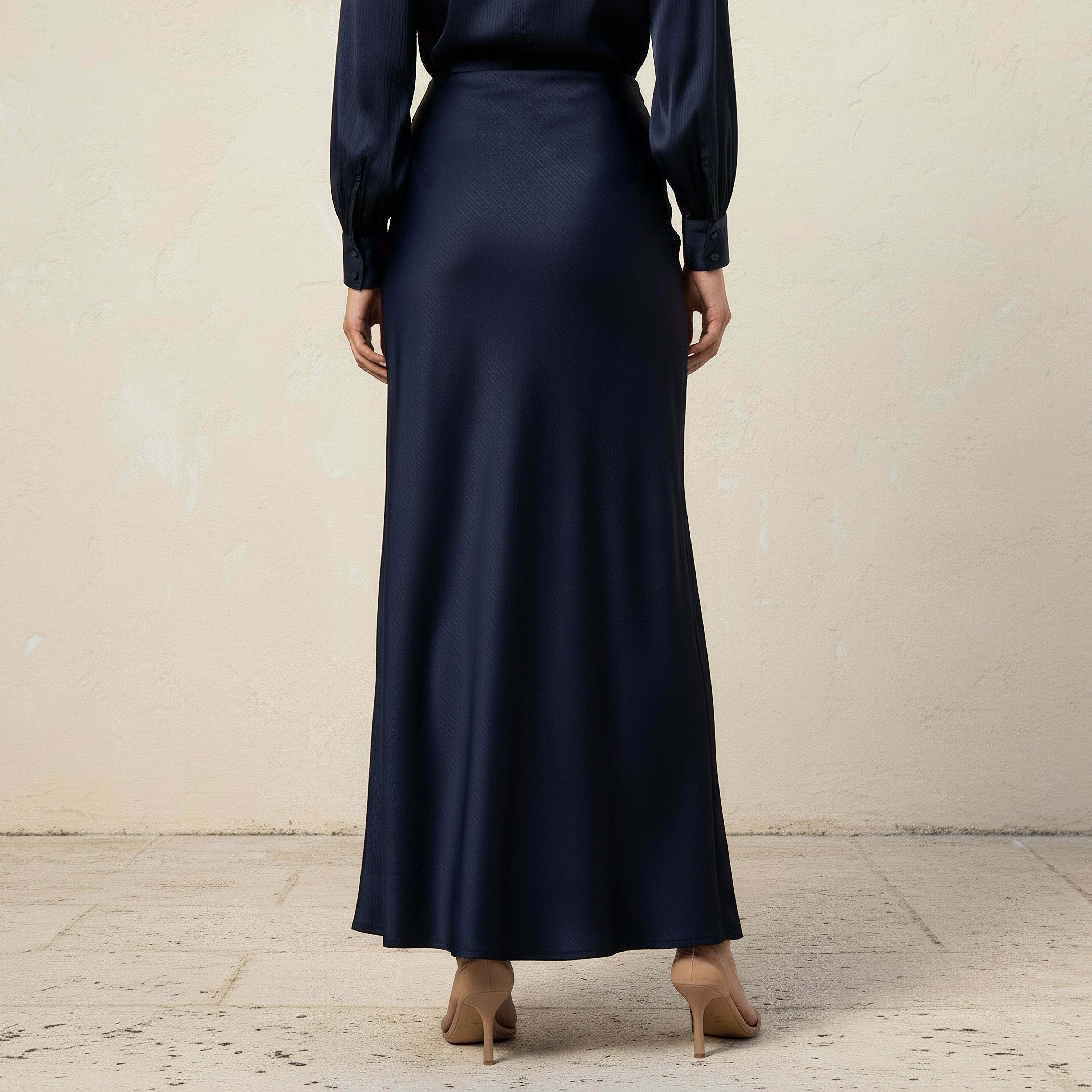 Iconic Maxi Length Column A-line Skirt with Zip Closure-women-clothing-bottoms-skirts-image-5