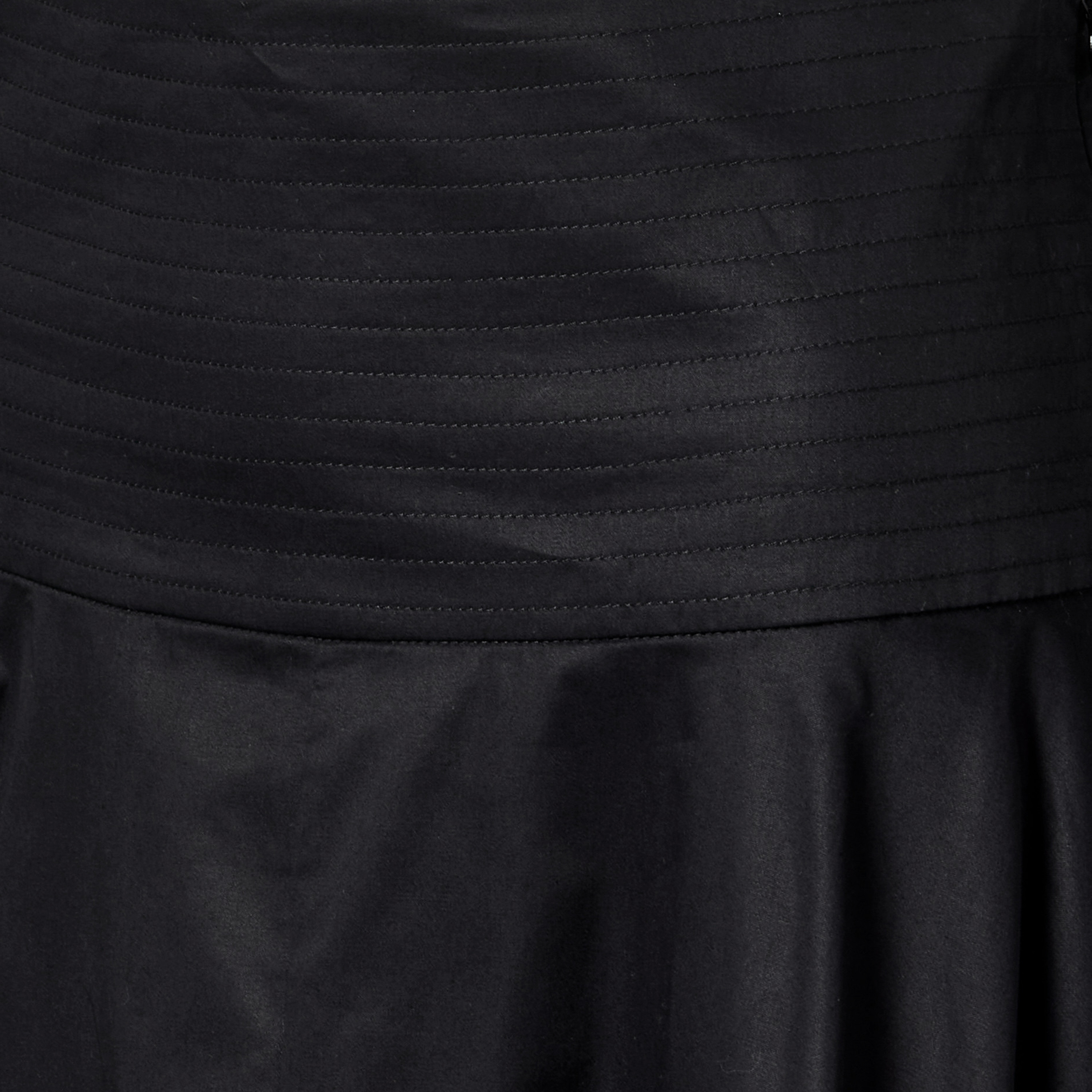 Iconic Maxi Length Cotton A-line Skirt with Panelled Waistband-women-clothing-bottoms-skirts-image-3