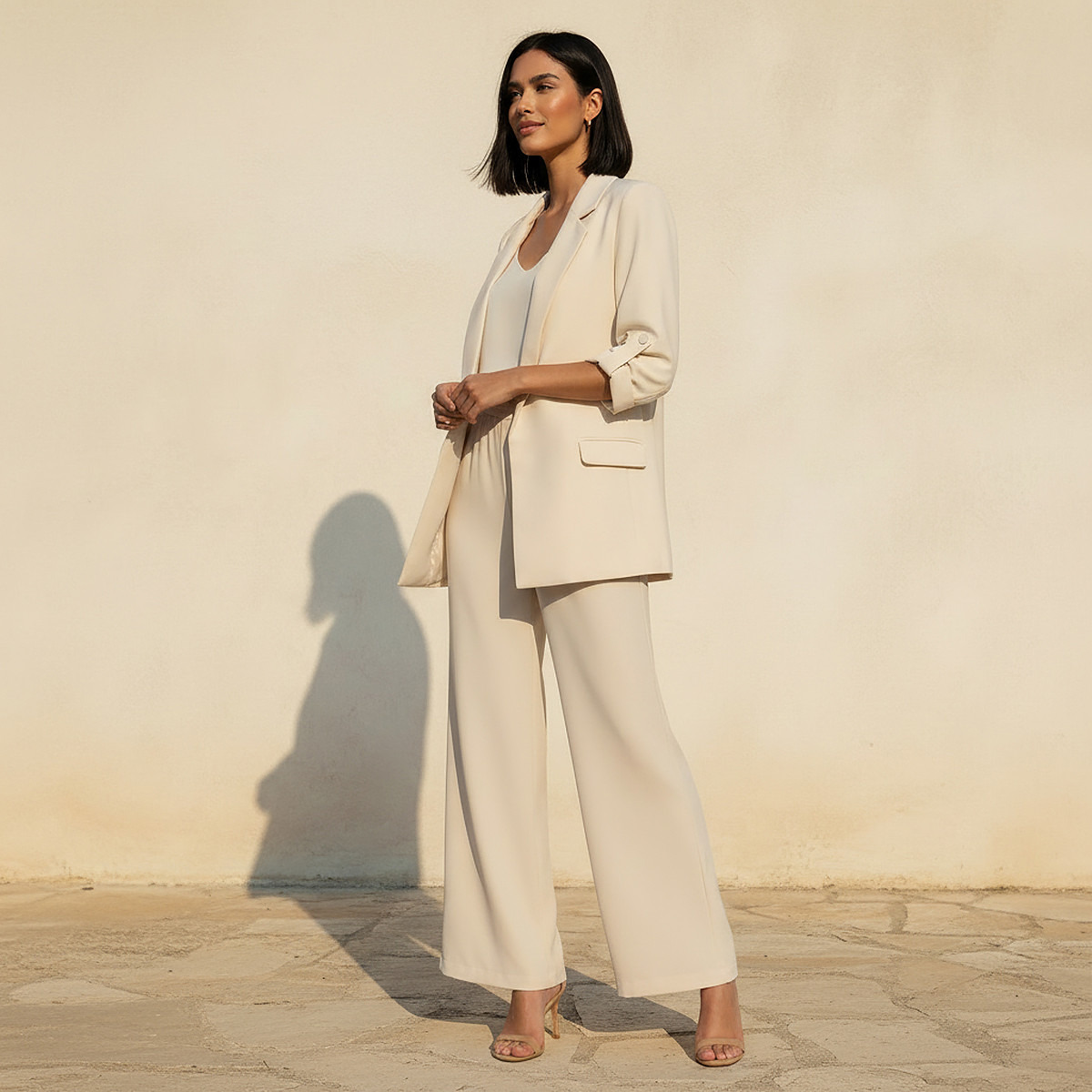 بليزر طويل بأكمام مطوية من آيكونيك-women-clothing-coatsandjackets-blazers-image-2