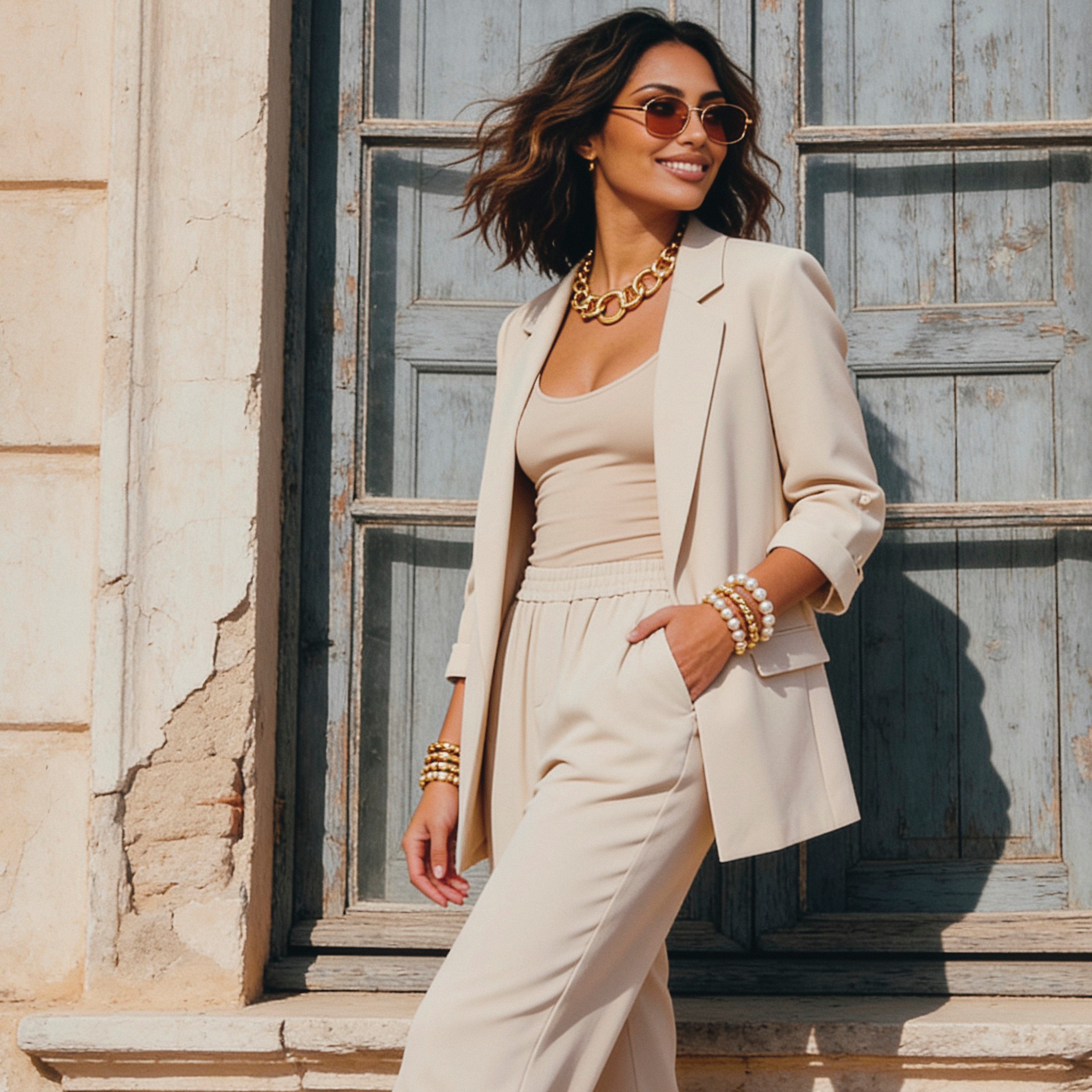 بليزر طويل بأكمام مطوية من آيكونيك-women-clothing-coatsandjackets-blazers-image-1
