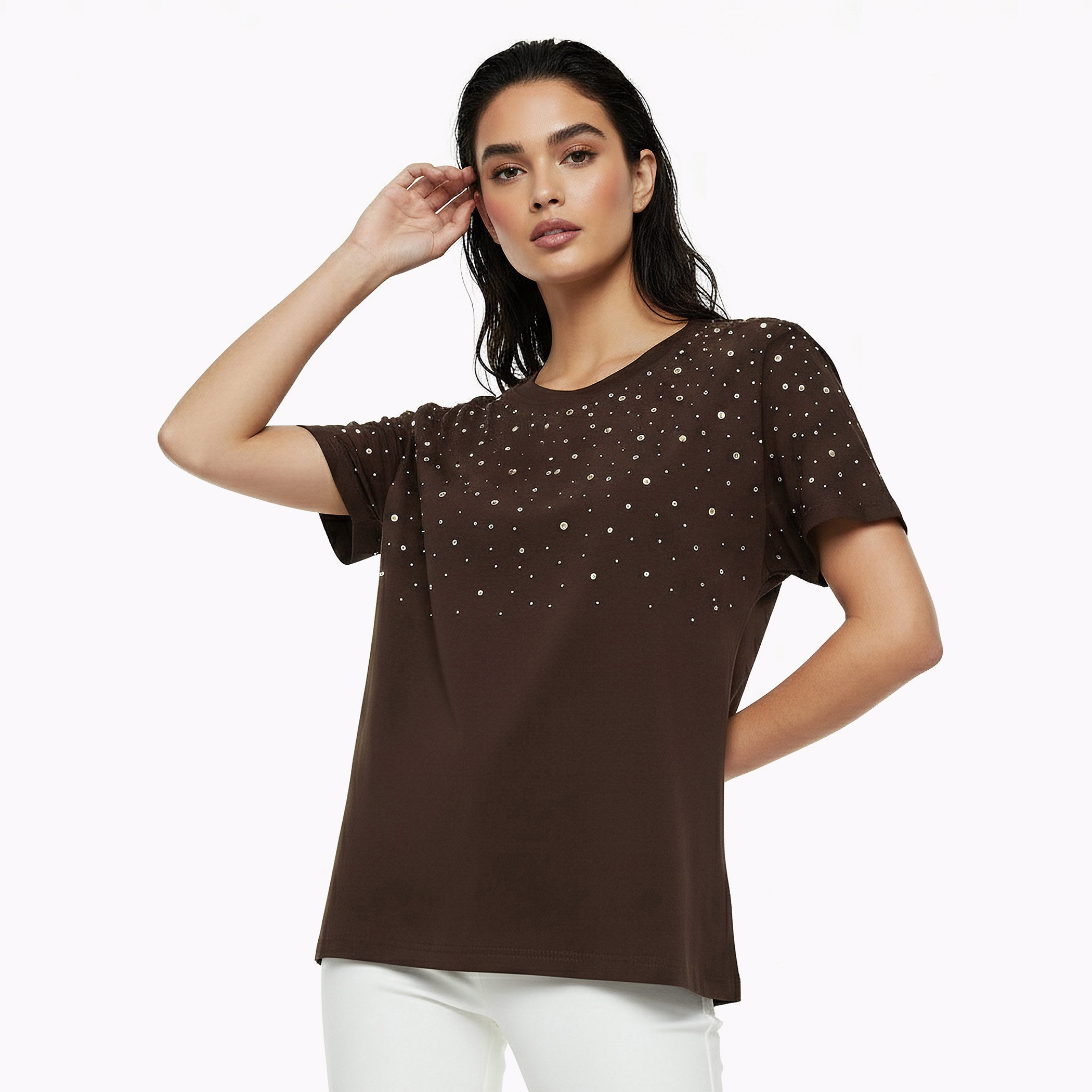 Iconic Relaxed Fit T-shirt with Embellishment-women-clothing-tshirts-image-5