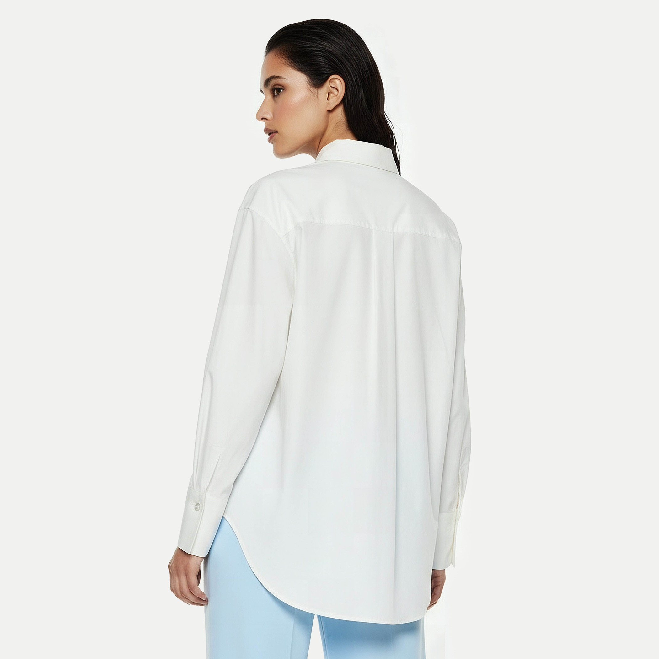 قميص قطن بقصة مريحة وتزيينات حجر من أيكونيك-women-clothing-shirtsandblouses-shirts-image-4