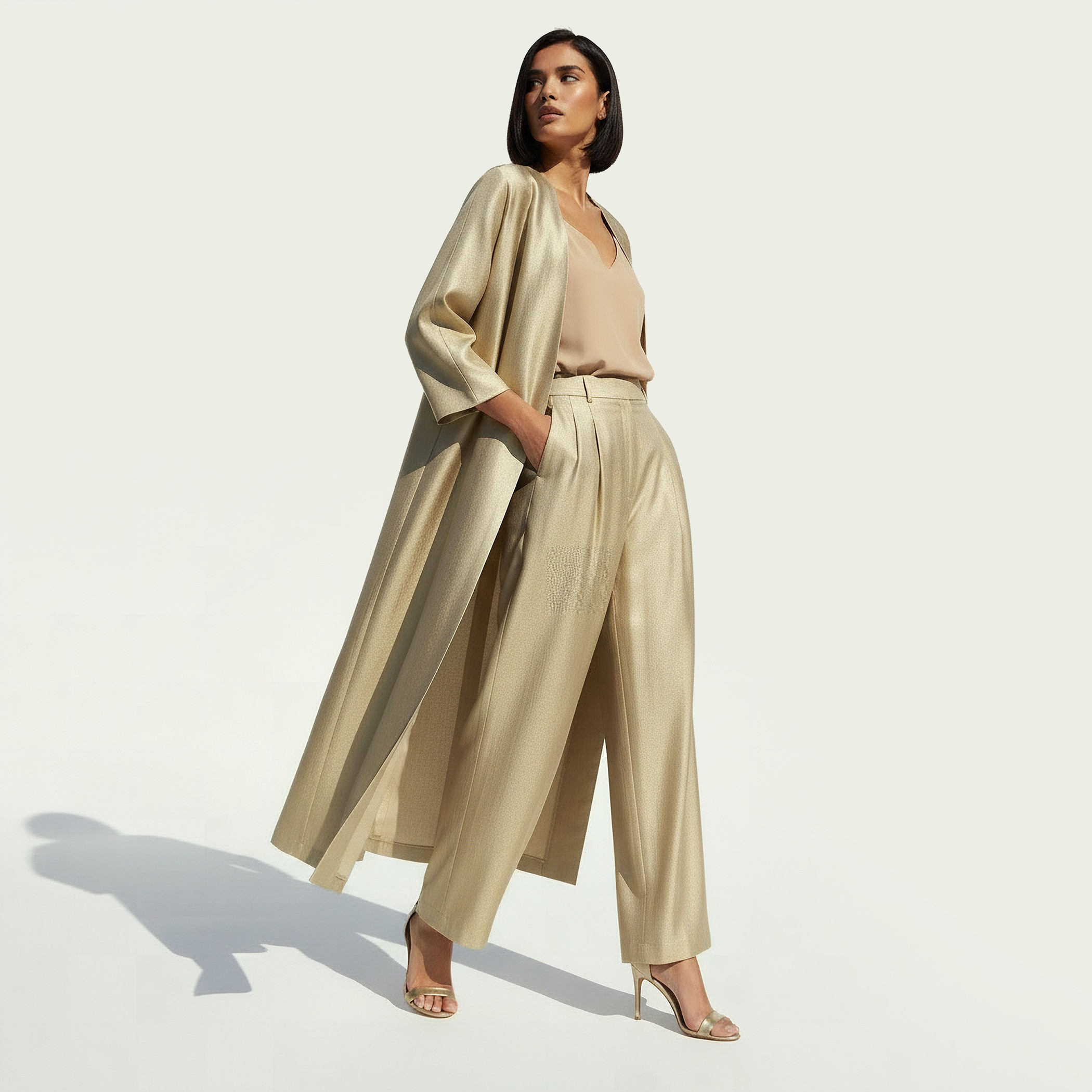 Iconic Regular Fit Longline Kimono Jacket-women-clothing-coordsets-image-3