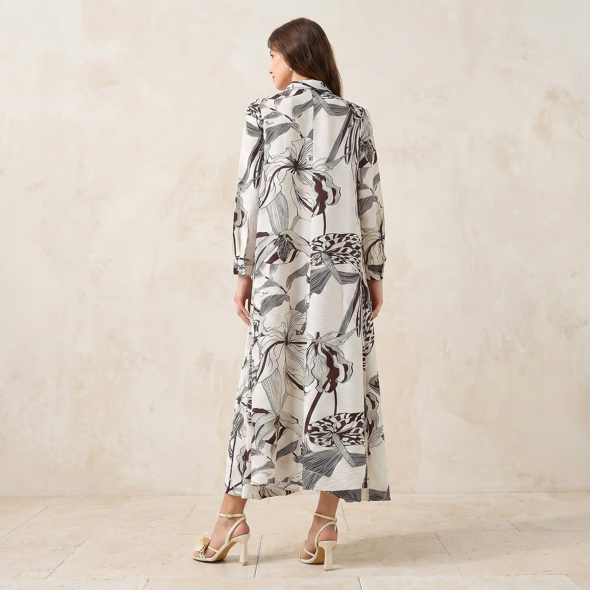 Iconic Printed Women Shirt Dress with Concealed Placket-women-clothing-dresses-image-3