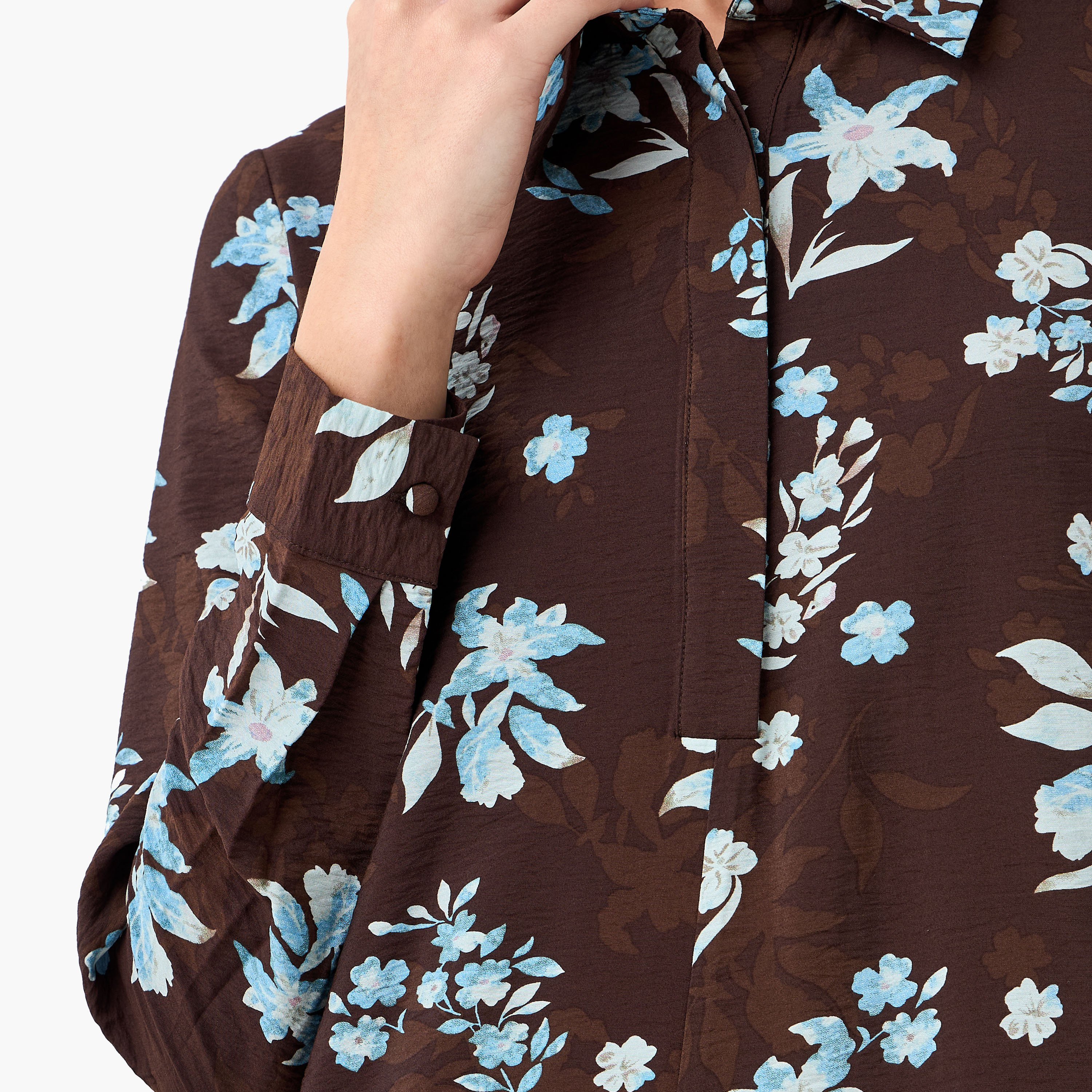 Iconic Printed Women Shirt Dress with Concealed Placket-women-clothing-dresses-image-2