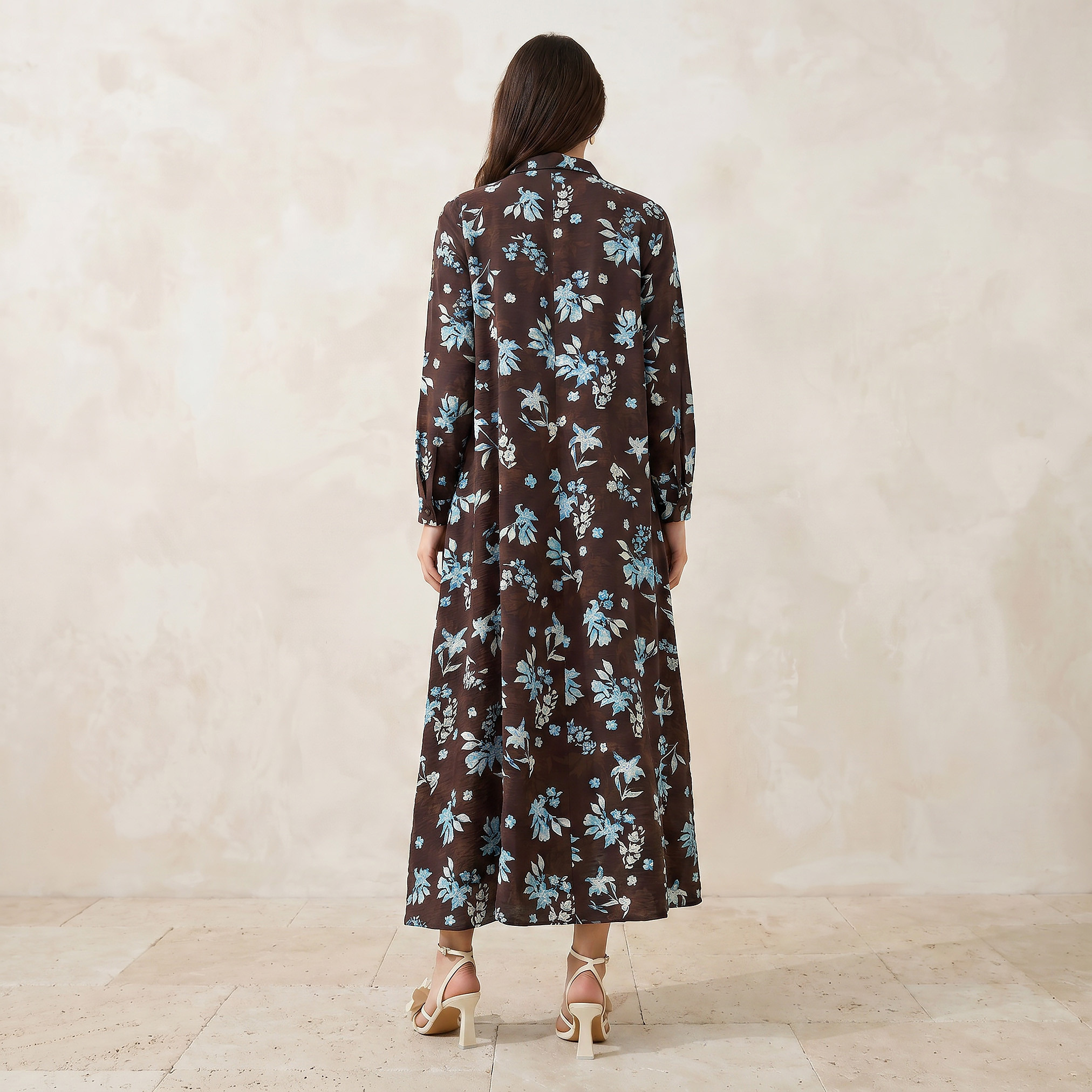 Iconic Printed Women Shirt Dress with Concealed Placket-women-clothing-dresses-image-3