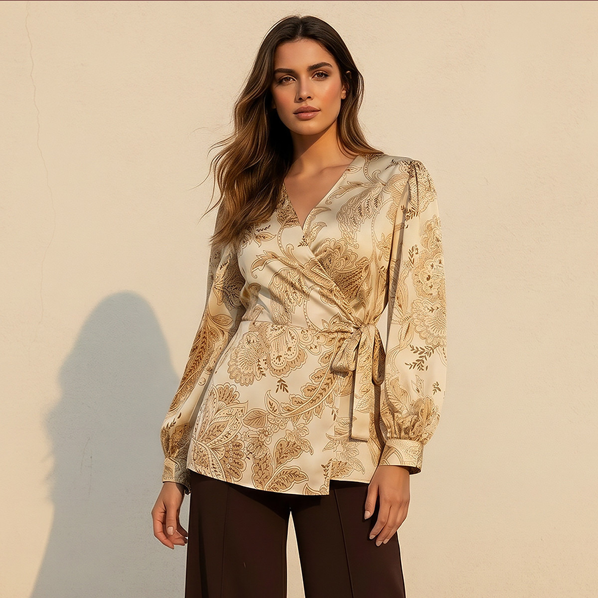 Iconic Relaxed Fit Wrap Top with Floral Print-women-clothing-shirtsandblouses-blouses-image-1