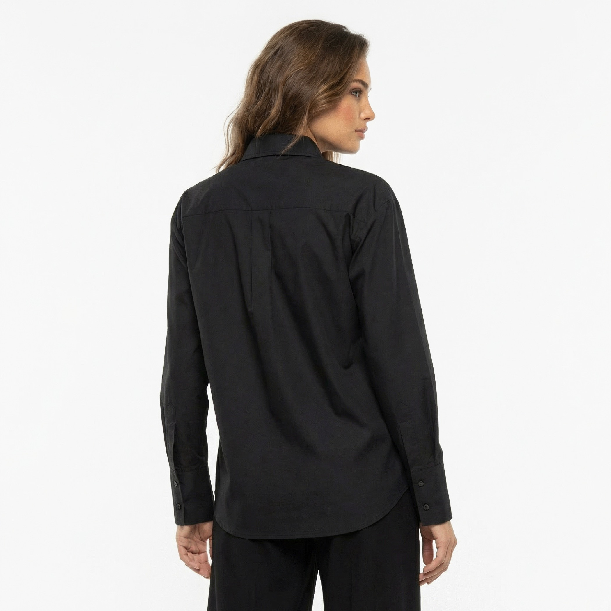 Iconic Relaxed Fit Cotton Shirt with Stone Embellishment-women-clothing-shirtsandblouses-shirts-image-4