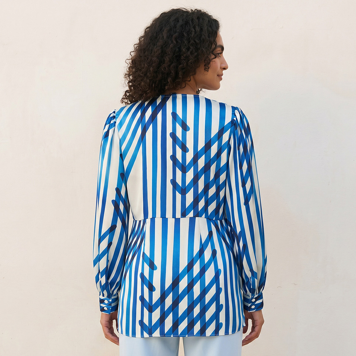 Splash Iconic Wrap Top with Print-women-clothing-shirtsandblouses-blouses-image-4