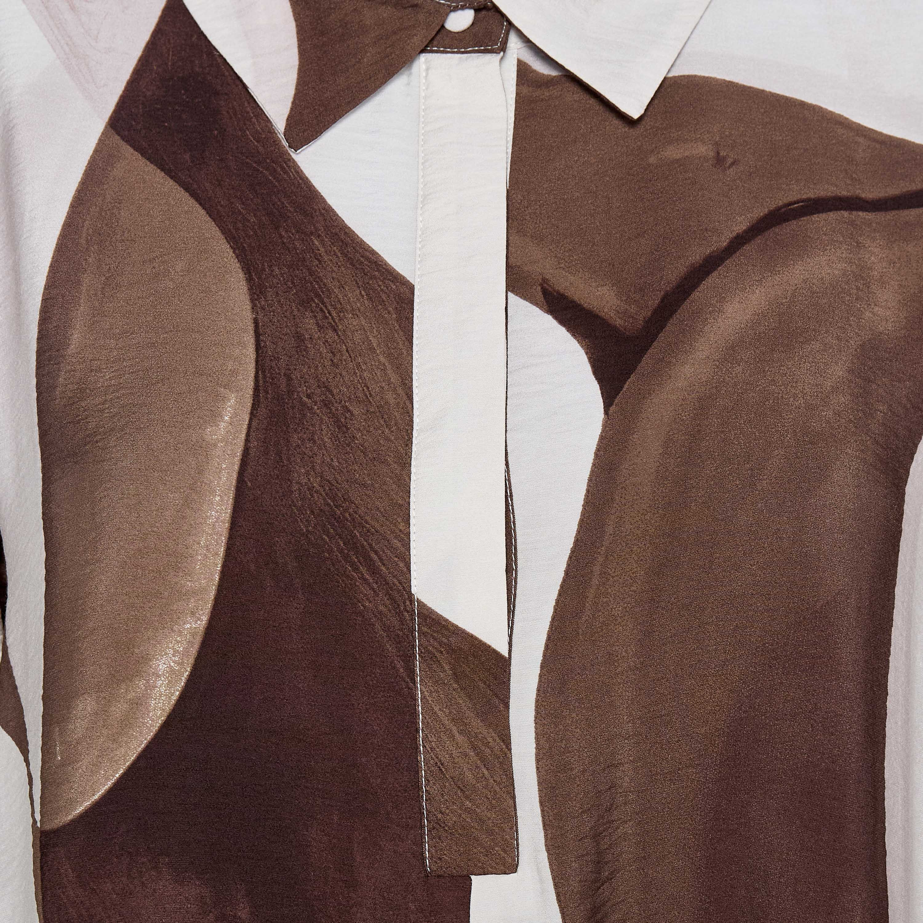 Iconic Printed A-line Women Dress with Concealed Placket-women-clothing-dresses-image-2
