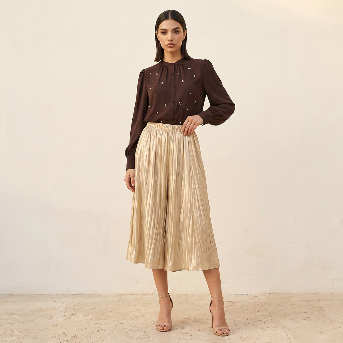 Splash Iconic Wide Leg Culottes-women-clothing-trousers-image-4