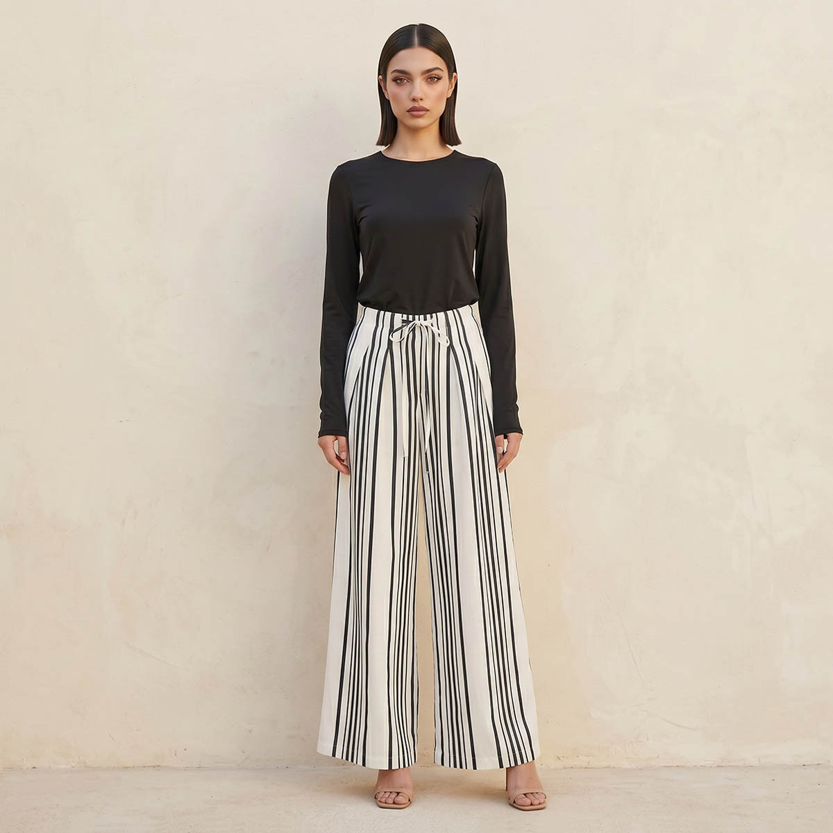 Splash Iconic Wide Leg Striped Trousers-women-clothing-bottoms-trousers-image-5