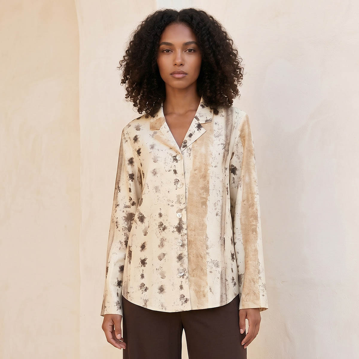 Iconic Regular Fit Notch Lapel Shirt-women-clothing-shirtsandblouses-shirts-image-1