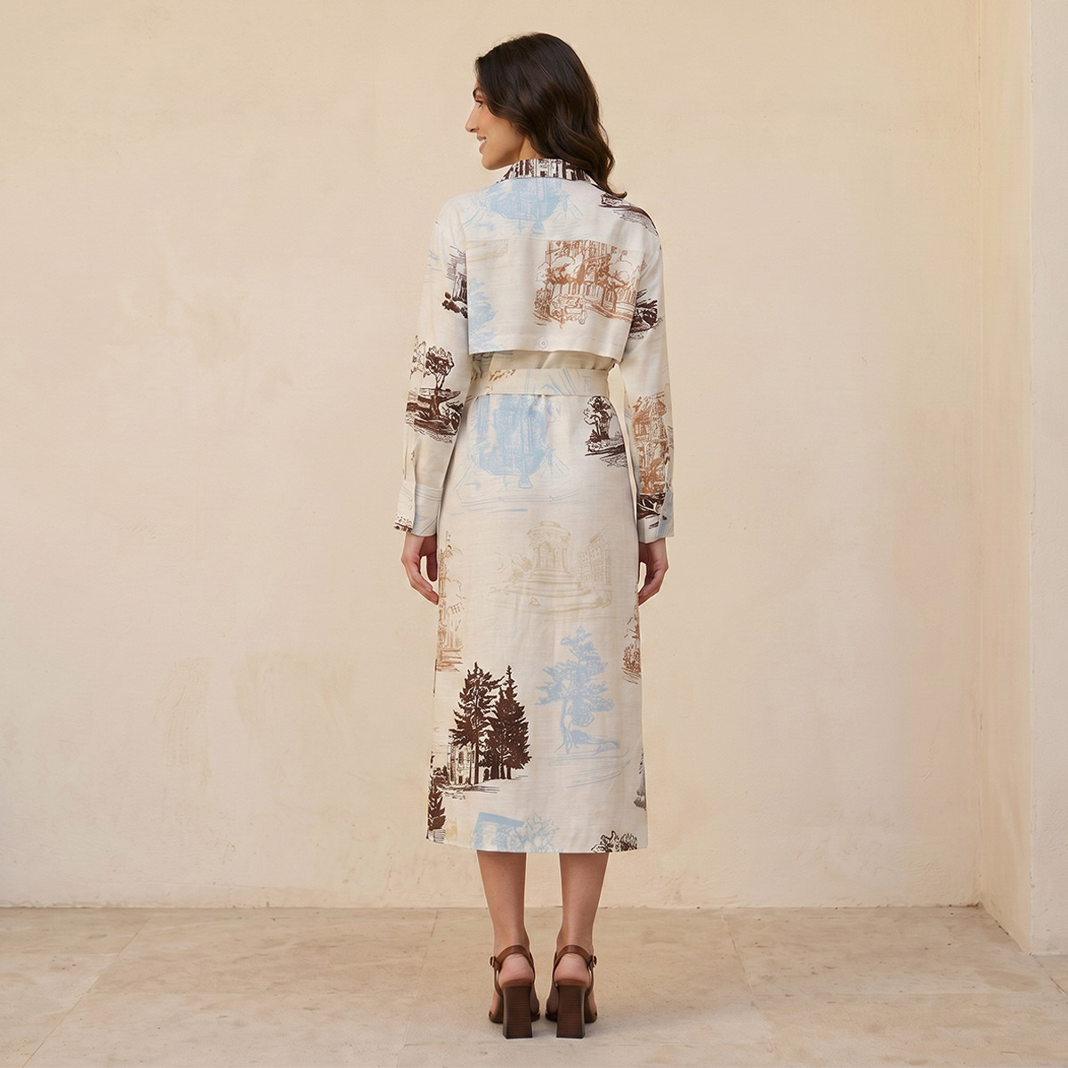 فستان ملفوف بطبعات من سبلاش آيكونيك-women-clothing-dresses-image-4