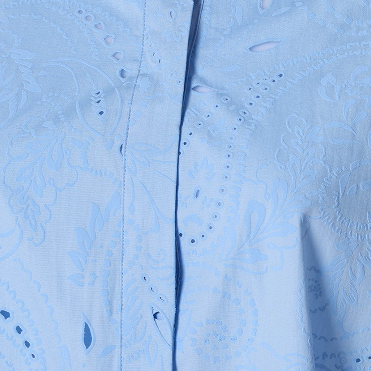 قميص قطن بتفاصيل مفرغة من آيكونيك-women-clothing-shirtsandblouses-shirts-image-2
