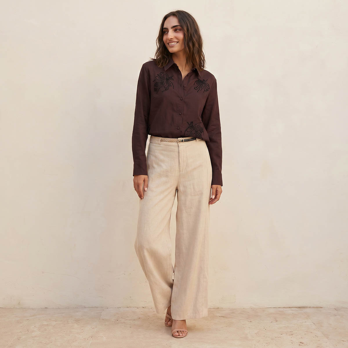 قميص مزين من آيكونيك-women-clothing-shirtsandblouses-shirts-image-3