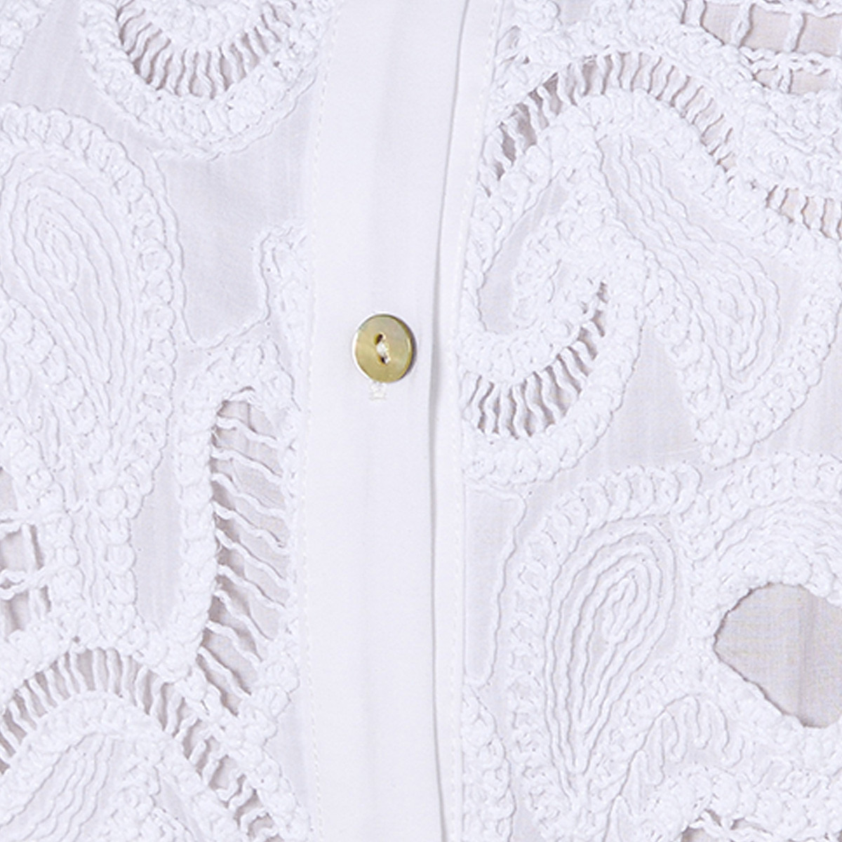 Splash Iconic Embroidered Cotton Shirt High-Low Hem-women-clothing-shirtsandblouses-shirts-image-2