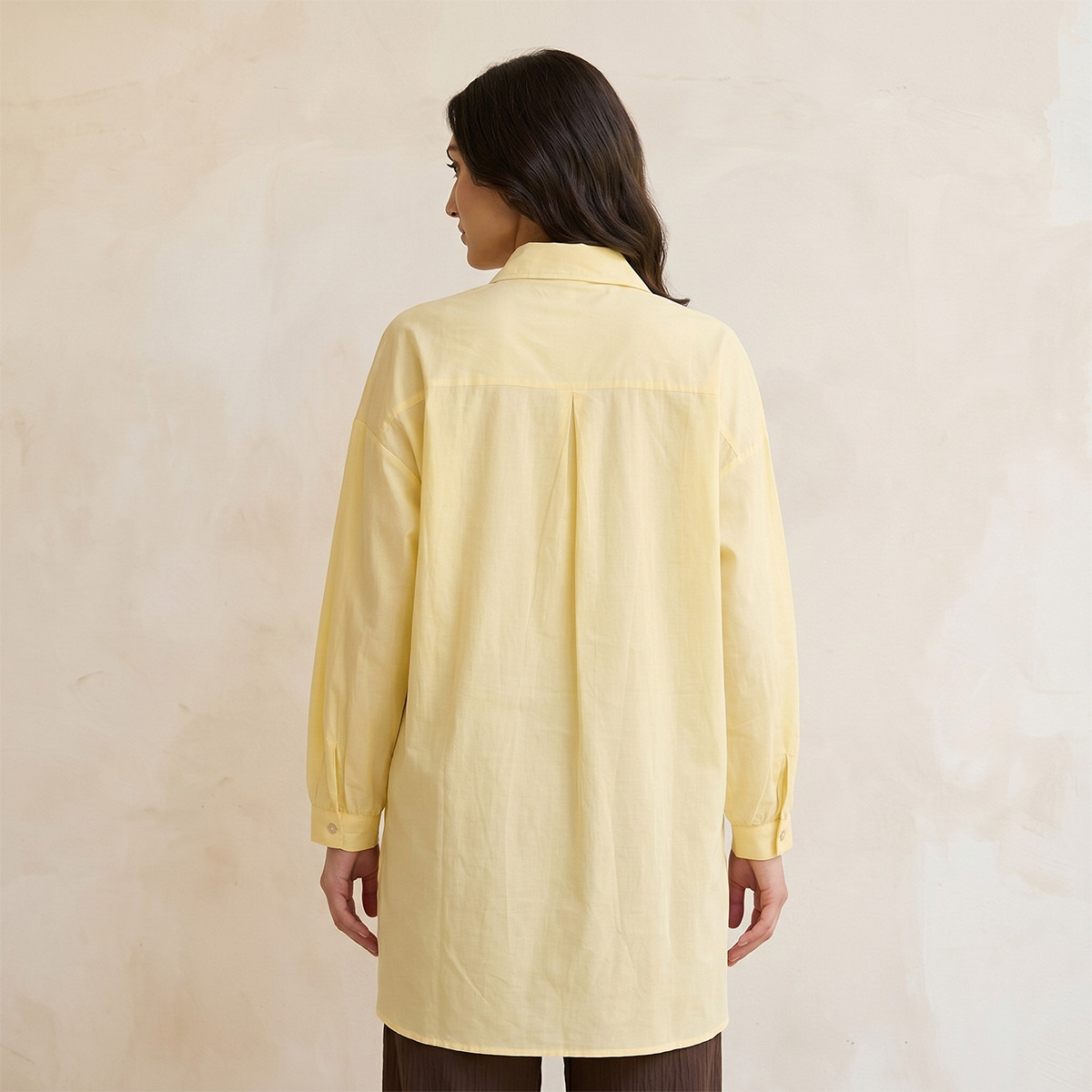 Splash Iconic Embroidered Cotton Shirt High-Low Hem-women-clothing-shirtsandblouses-shirts-image-4