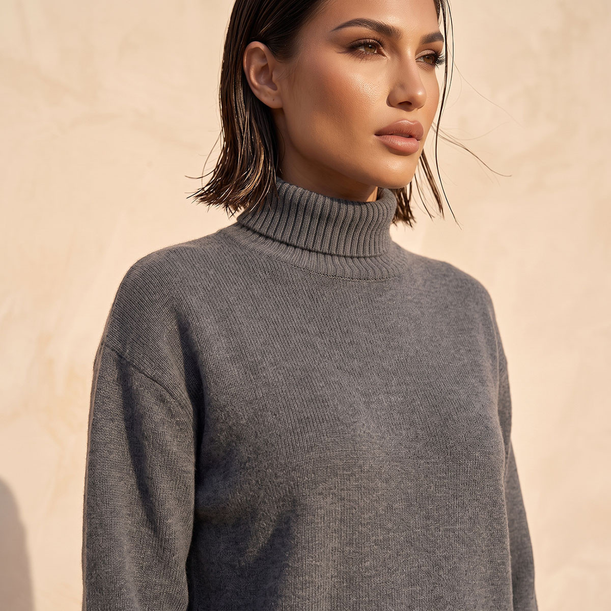 كنزة بارزة الملمس بياقة عالية من سبلاش آيكونيك-women-winterwear-cardigansandjumpers-jumpers-image-5